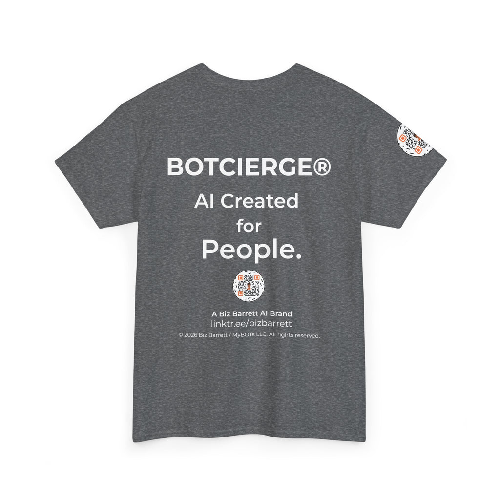 Unisex Music BOT Heavy Cotton Tee (Dark Edition with White Print)