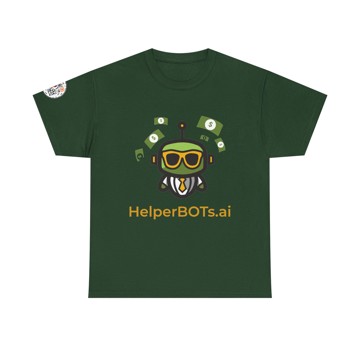 Unisex Financial BOT Heavy Cotton Tee (Dark Edition with Gold Print)