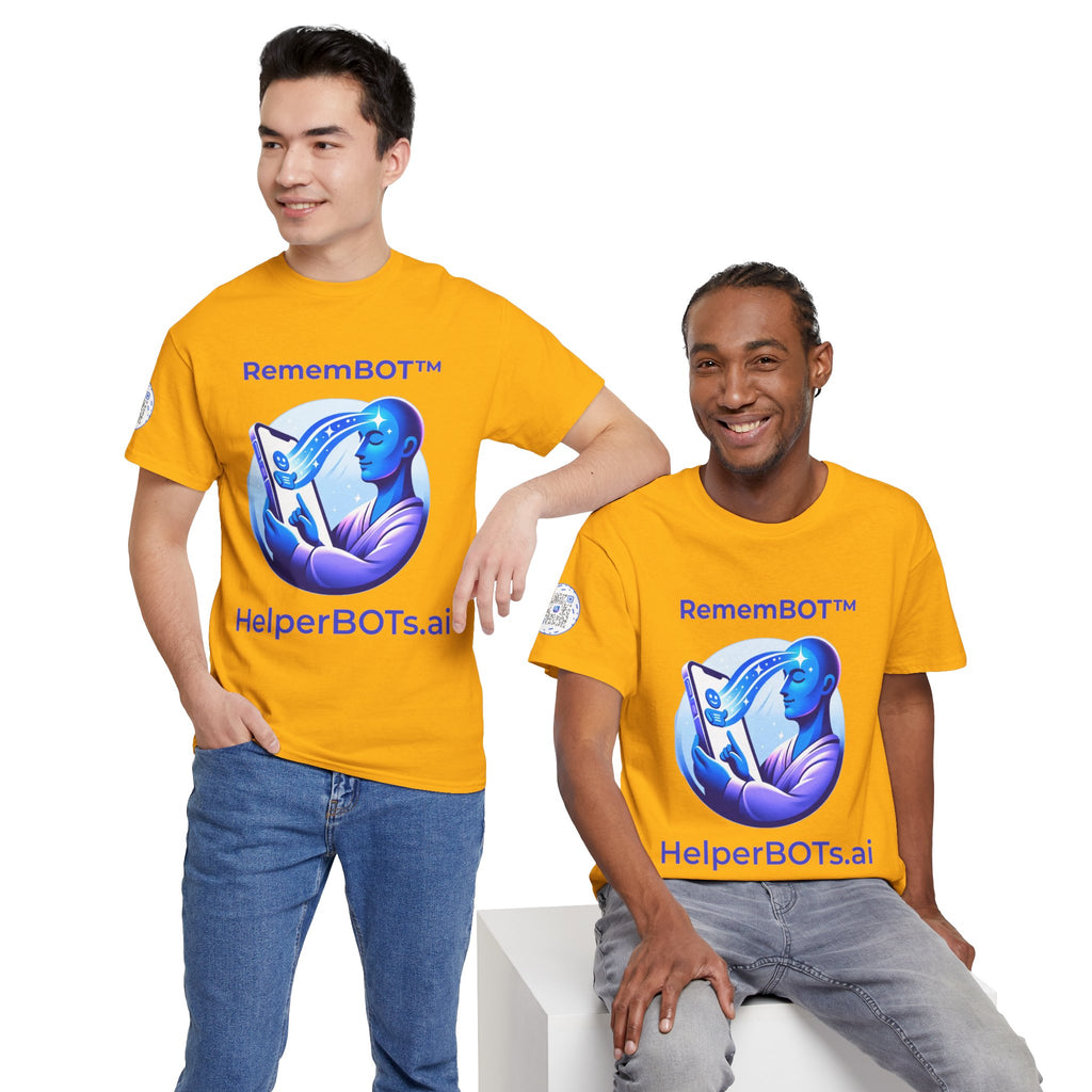Unisex RememBOT™ Heavy Cotton Tee (Light Edition with Purple Print)