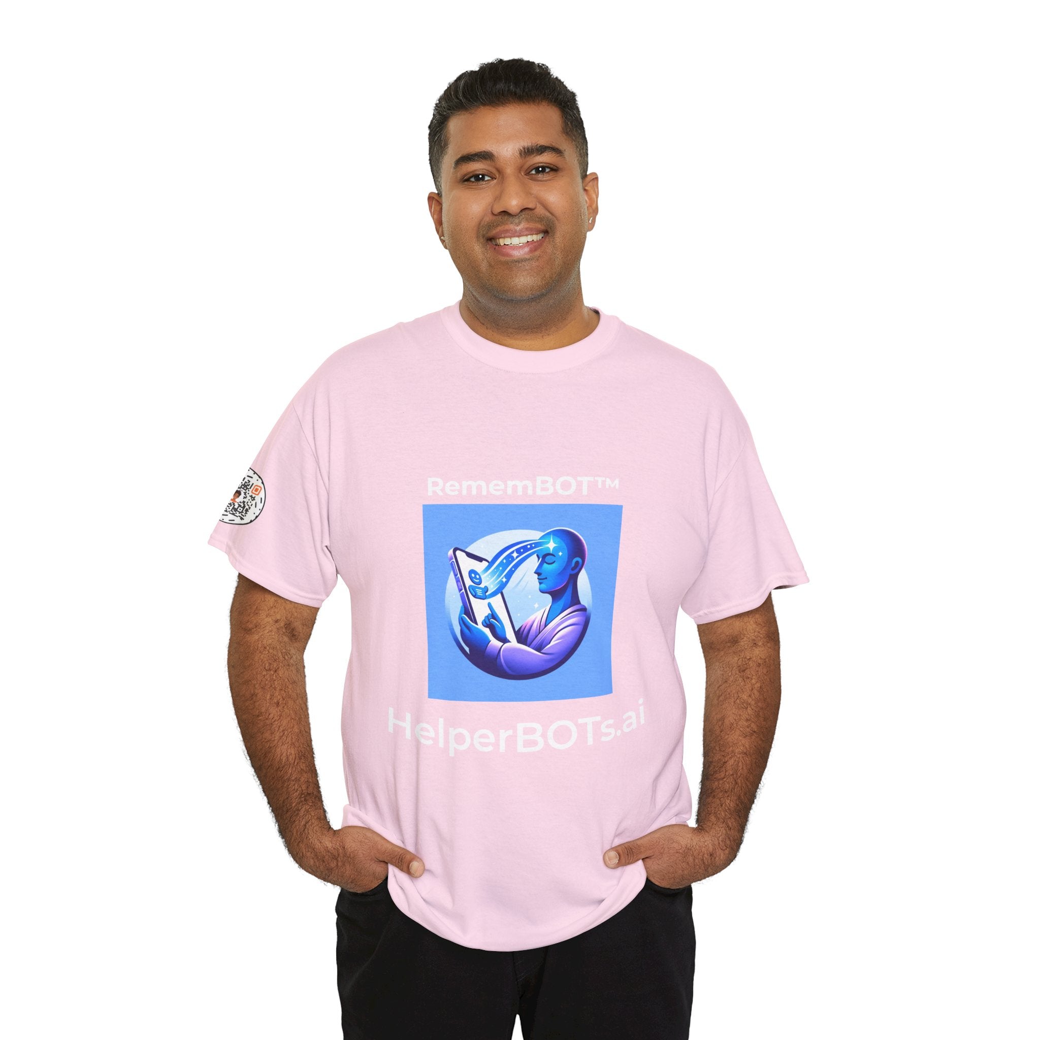 Unisex RememBOT™ Heavy Cotton Tee (Light Edition with White Lettering)