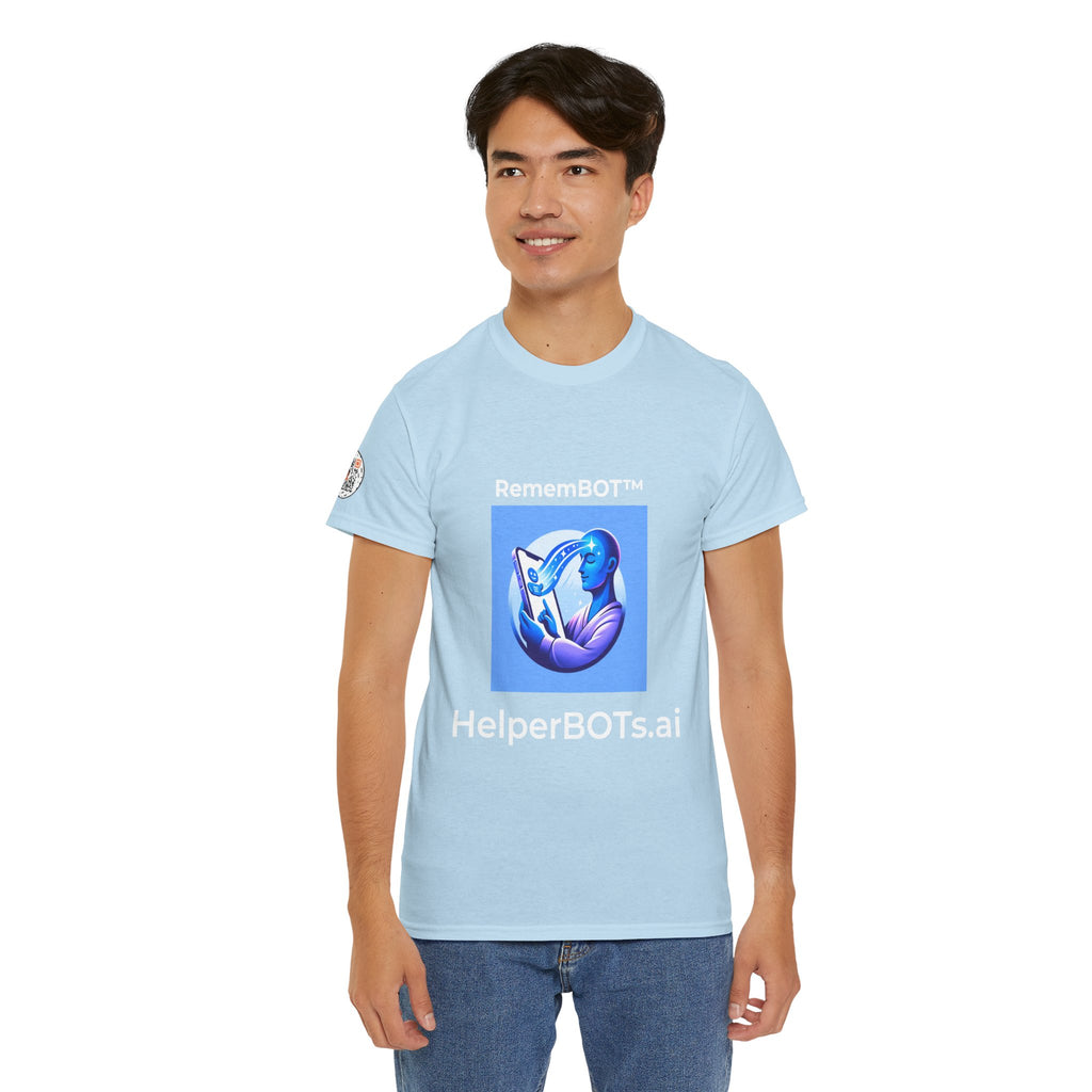 Unisex RememBOT™ Heavy Cotton Tee (Light Edition with White Lettering)