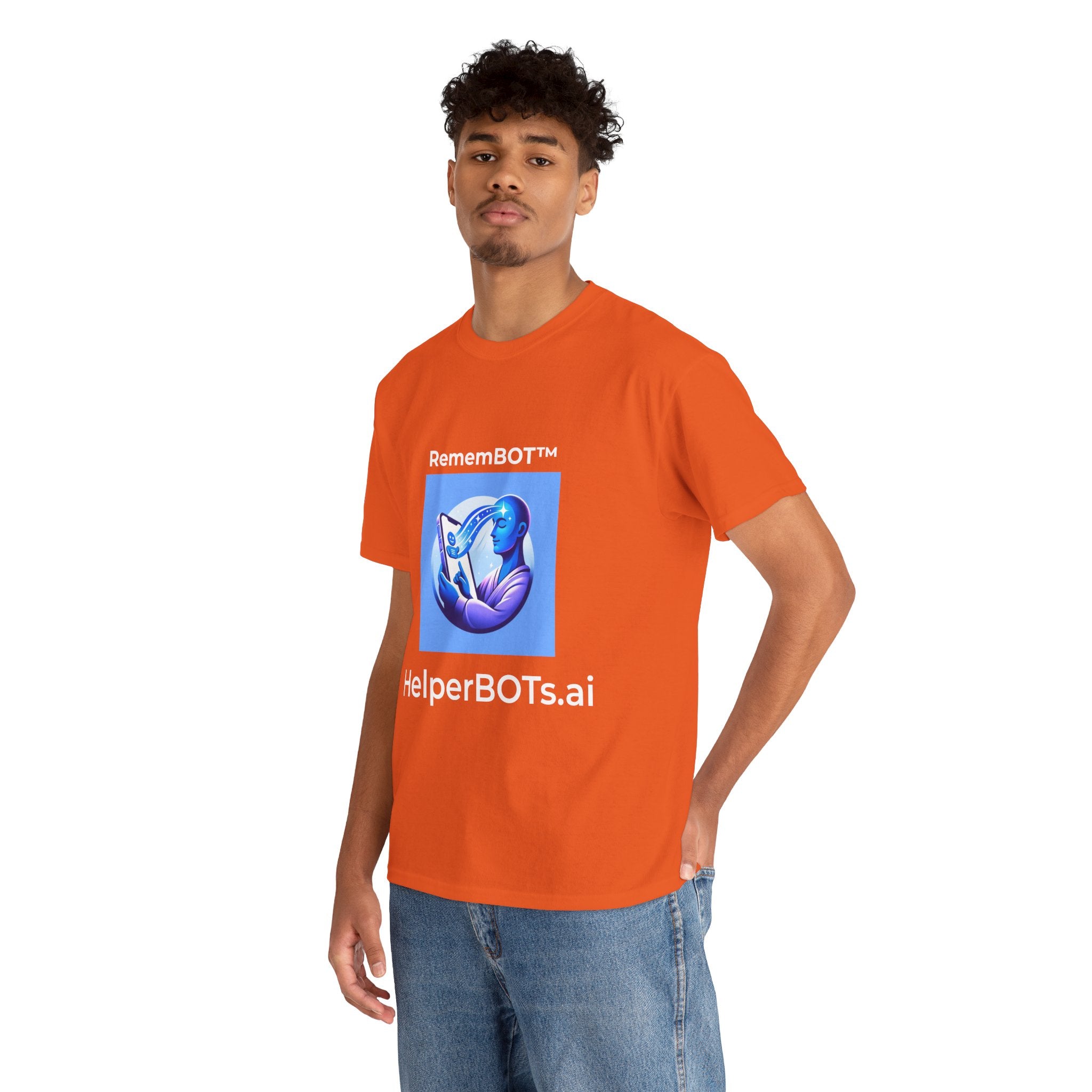 Unisex RememBOT™ Heavy Cotton Tee (Light Edition with White Lettering)
