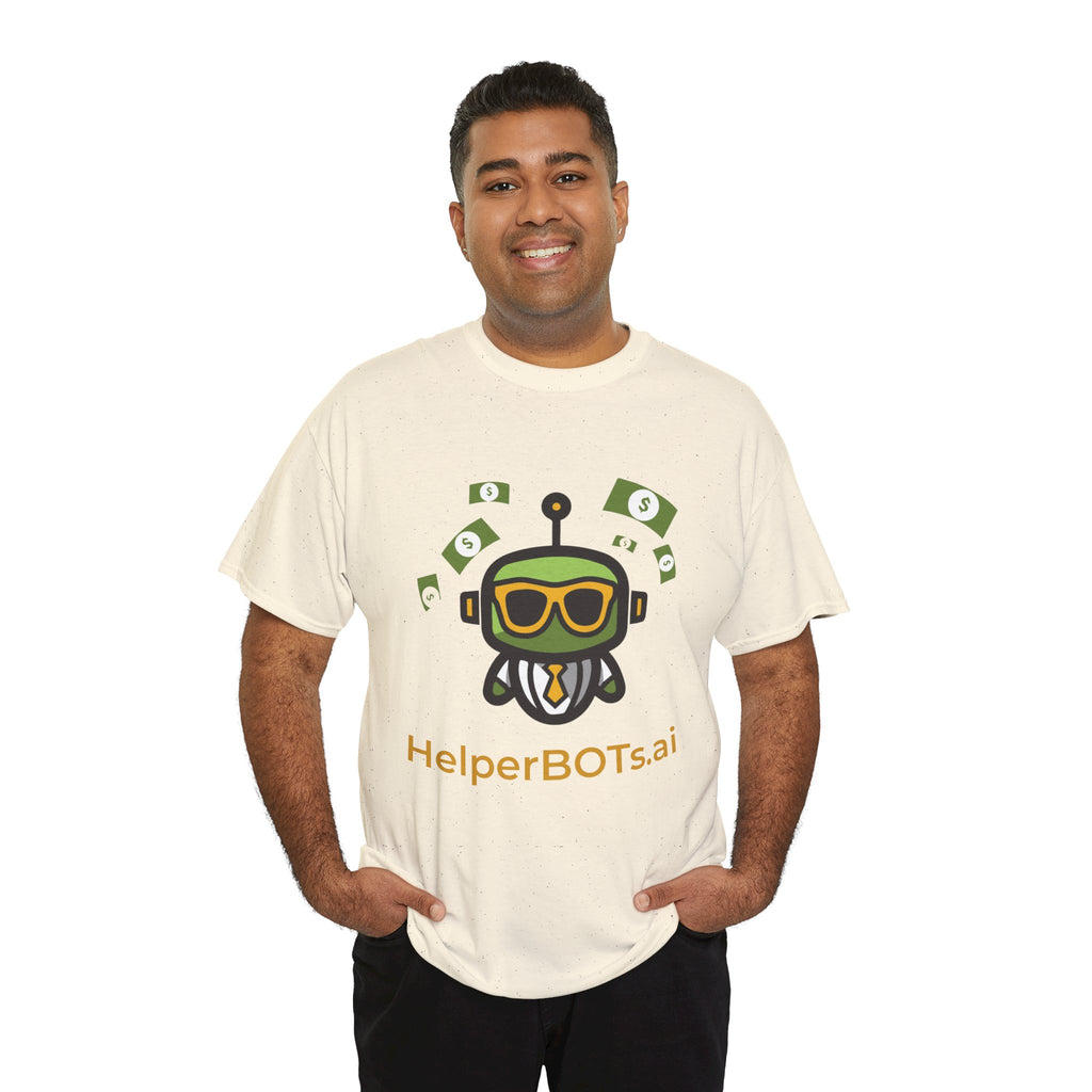 Unisex Financial BOT Heavy Cotton Tee (Dark Edition with Gold Print)