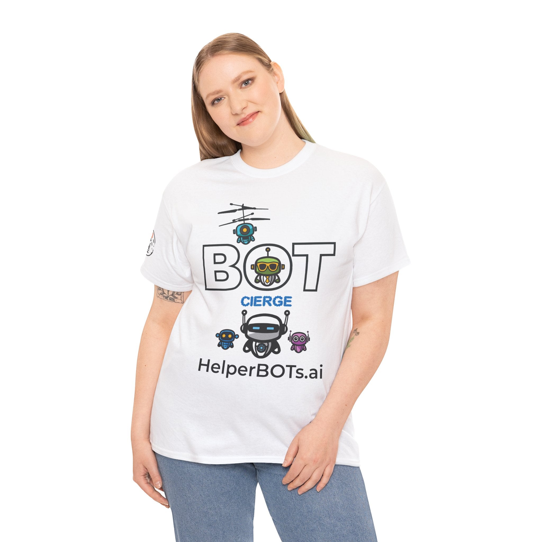Unisex Logo Heavy Cotton Tee (Light Edition with Black Print)