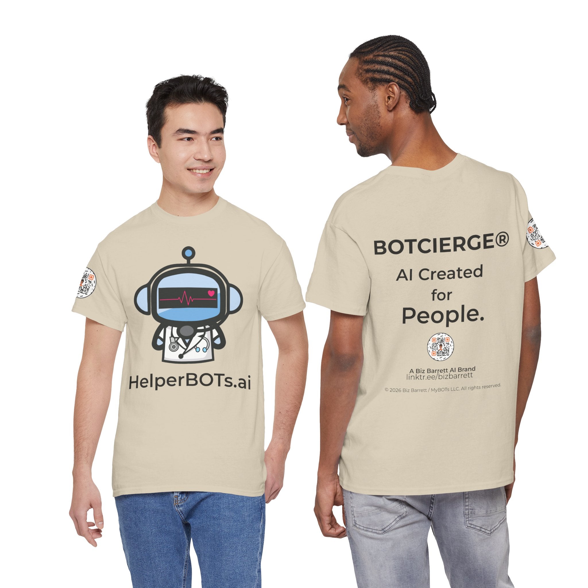 Unisex Medical BOT Heavy Cotton Tee (Light Edition with Black Print)