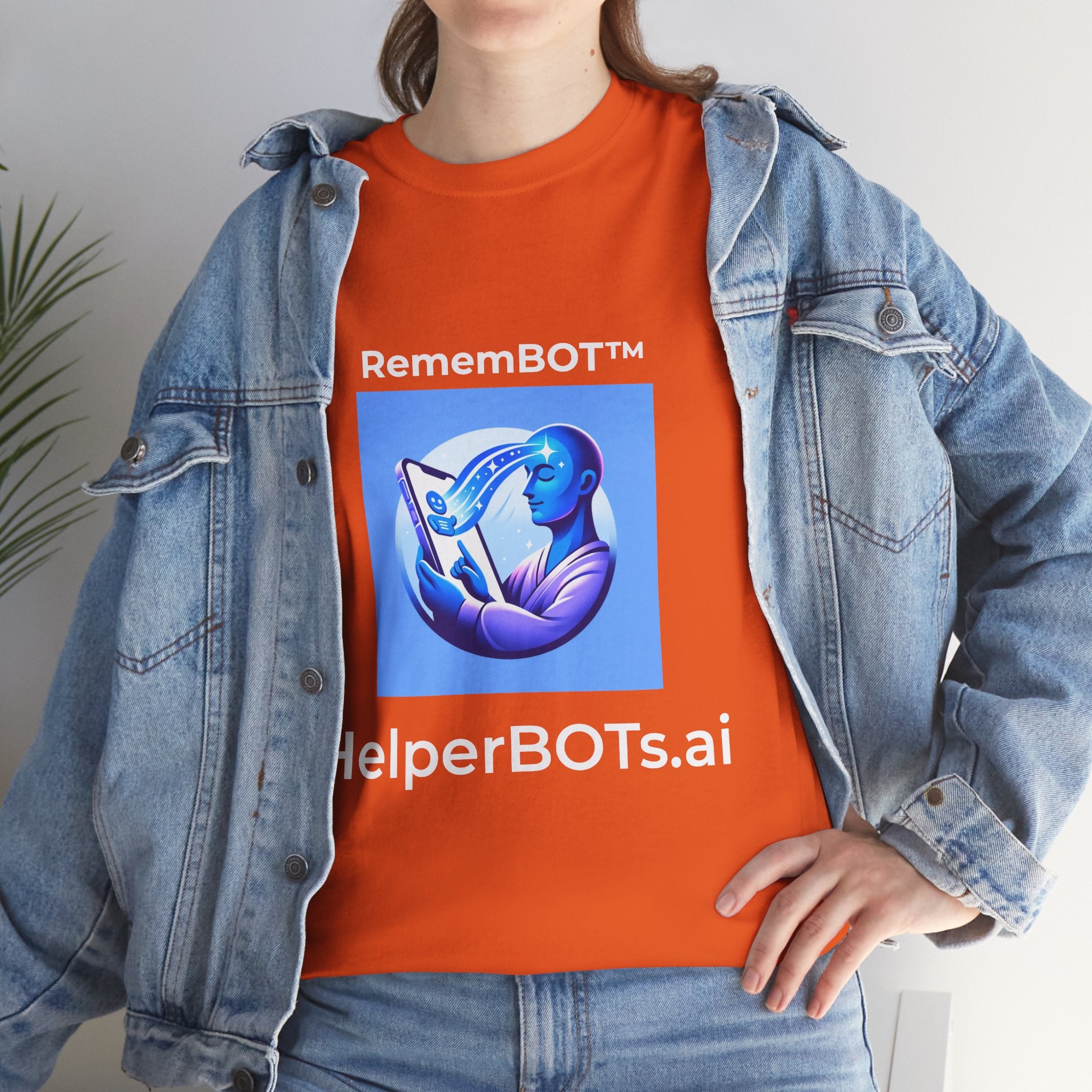 Unisex RememBOT™ Heavy Cotton Tee (Light Edition with White Lettering)
