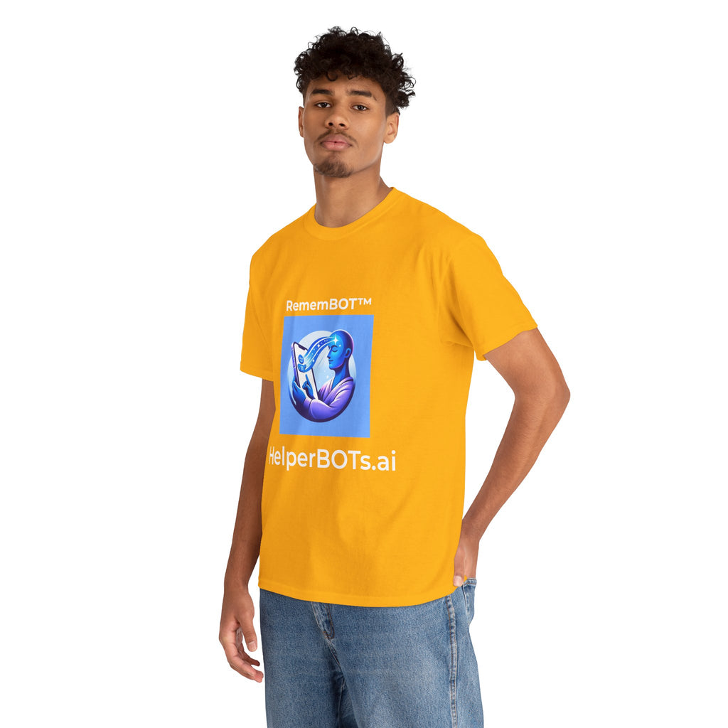 Unisex RememBOT™ Heavy Cotton Tee (Light Edition with White Lettering)
