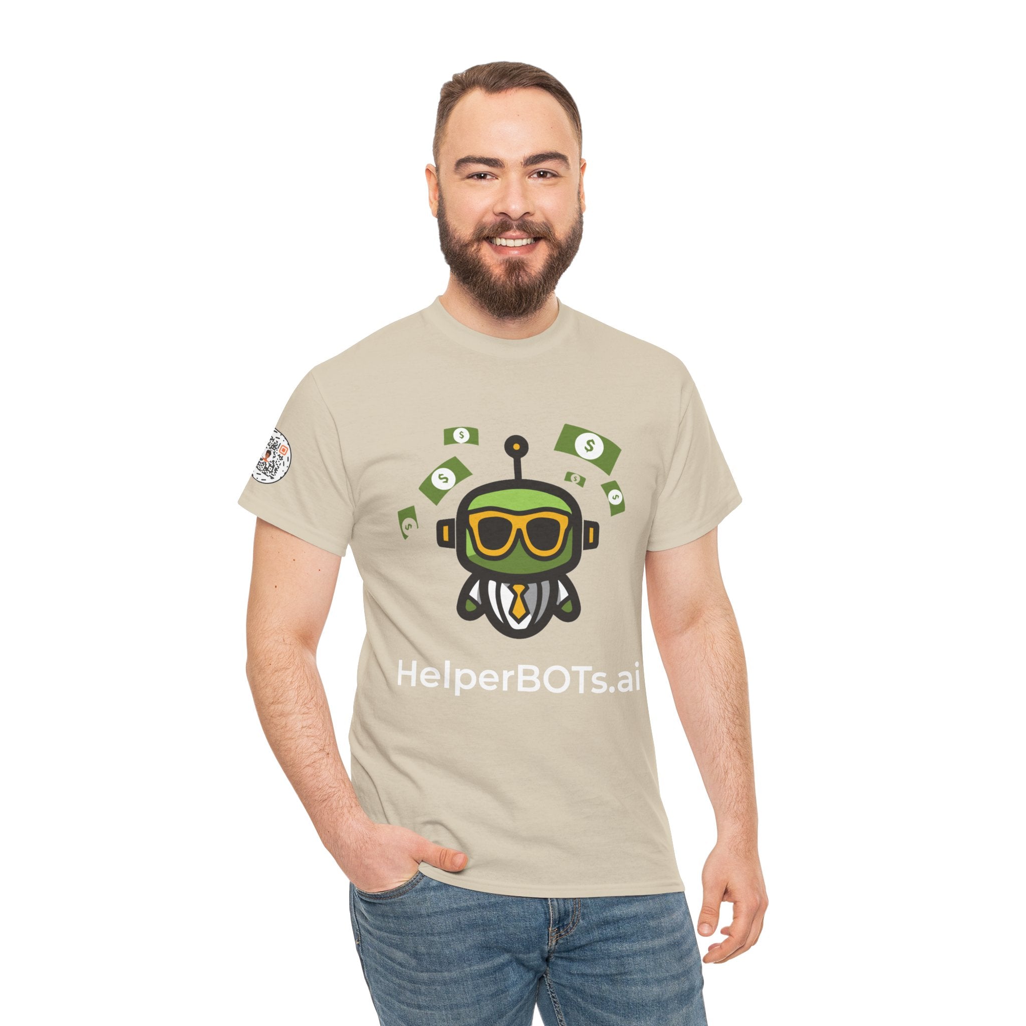 Unisex Financial BOT Heavy Cotton Tee (Dark Edition with White Print)