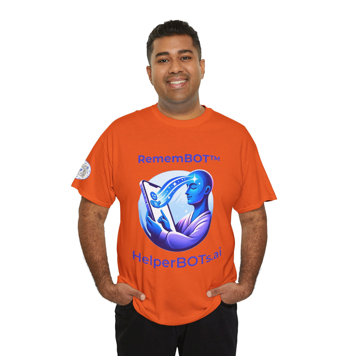 Unisex RememBOT™ Heavy Cotton Tee (Light Edition with Purple Print)