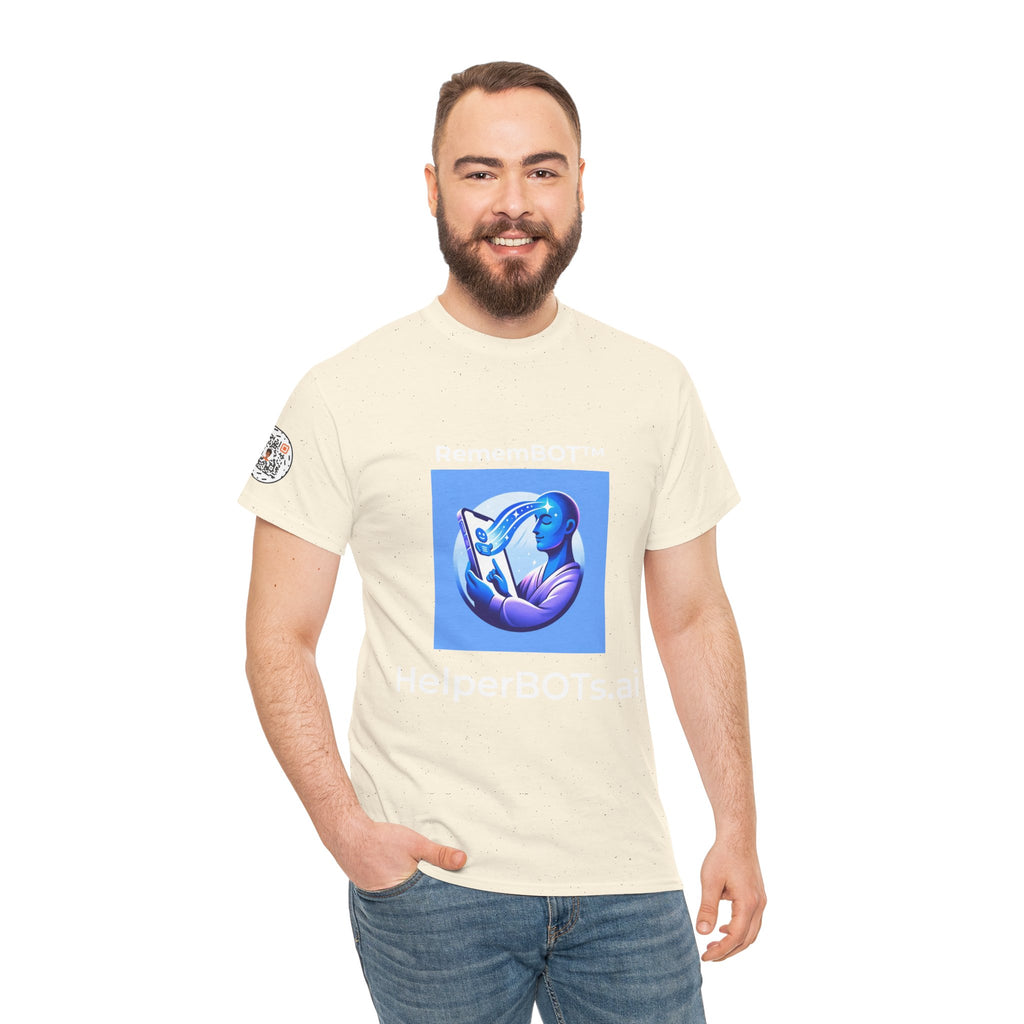 Unisex RememBOT™ Heavy Cotton Tee (Light Edition with White Lettering)
