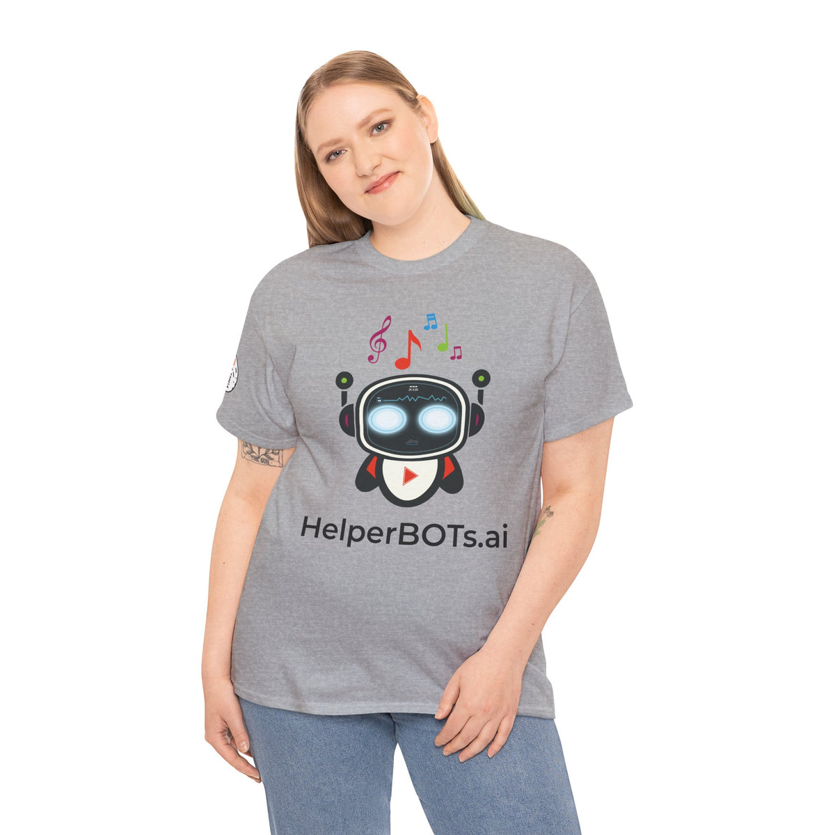 Unisex Music BOT Heavy Cotton Tee (Light Edition with Black Print)