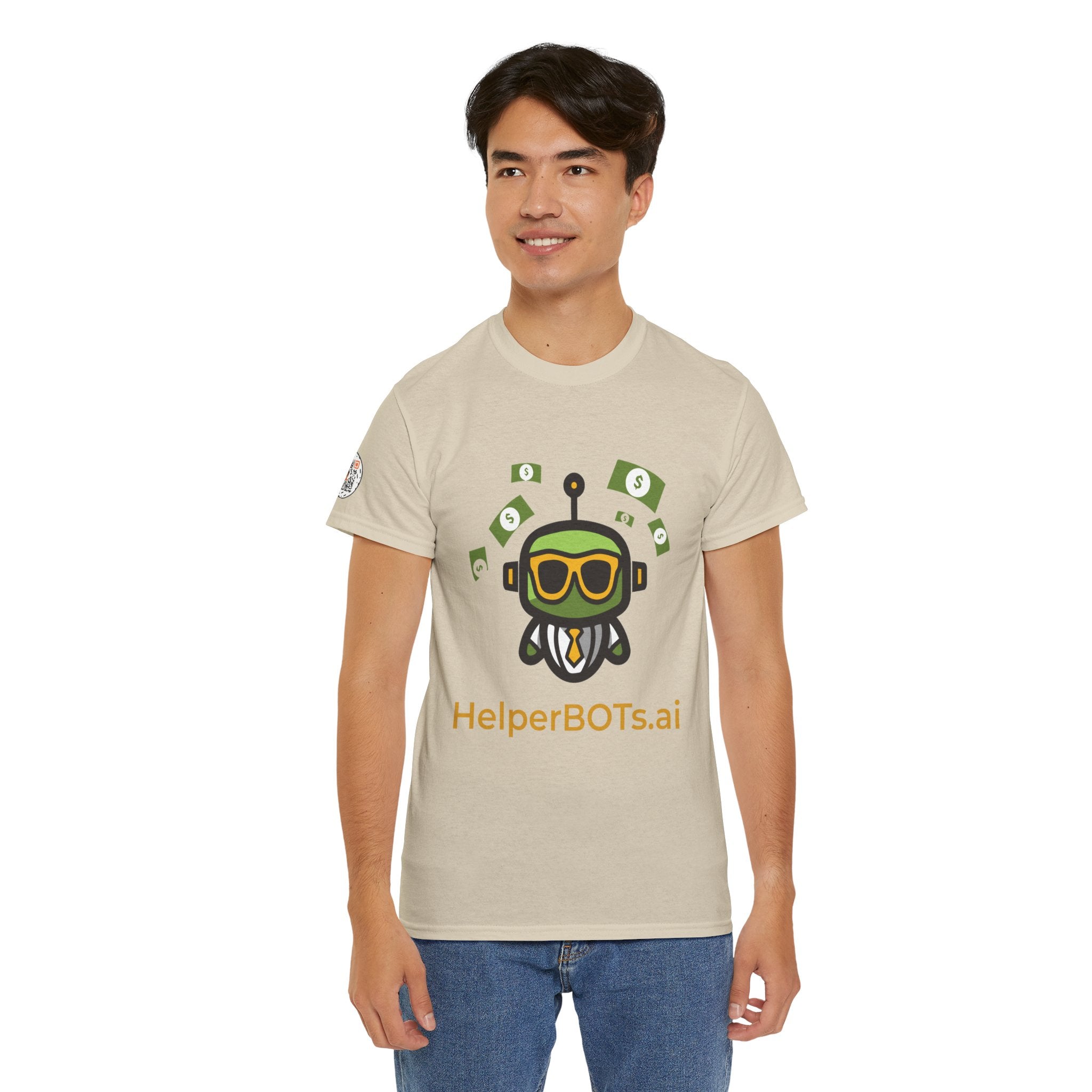 Unisex Financial BOT Heavy Cotton Tee (Dark Edition with Gold Print)