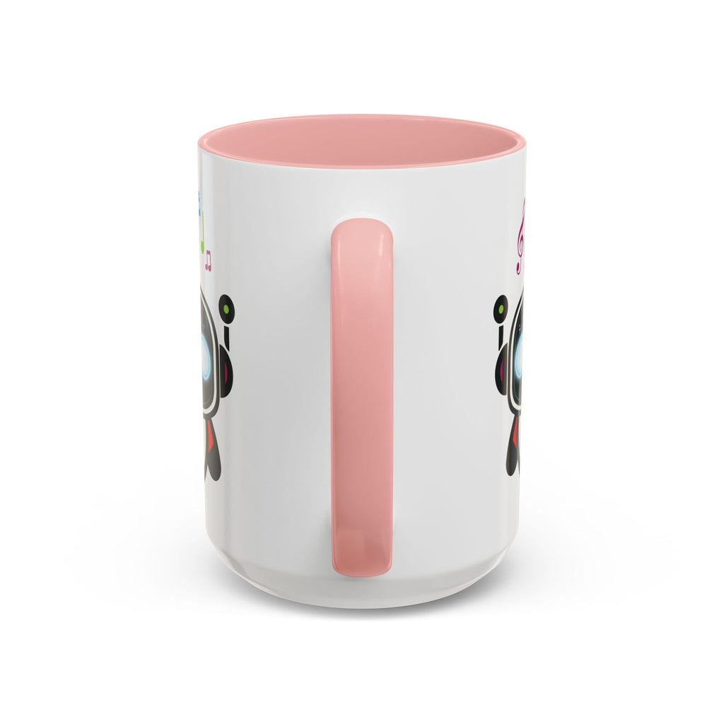 Music BOT Accent Coffee Mug (11, 15oz) (Light Edition with Black Print)