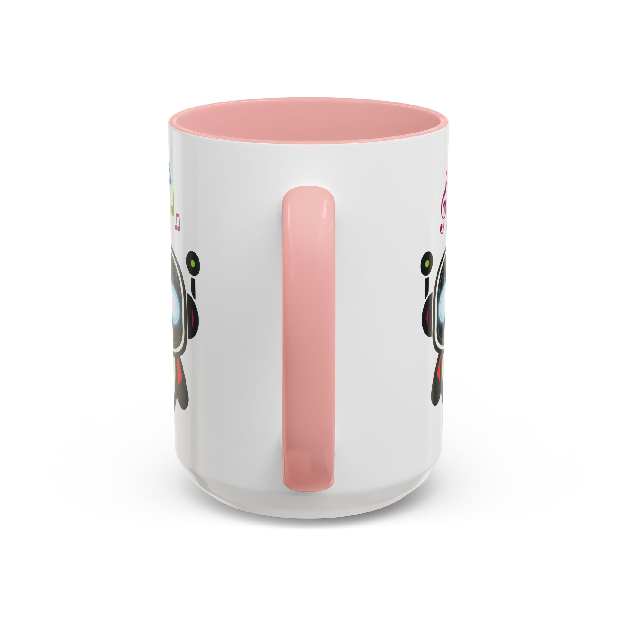 Music BOT Accent Coffee Mug (11, 15oz) (Light Edition with Black Print)