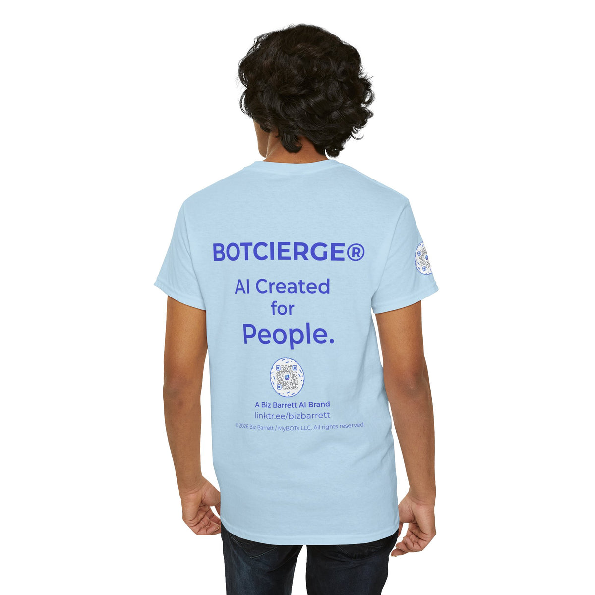 Unisex RememBOT™ Heavy Cotton Tee (Light Edition with Purple Print)