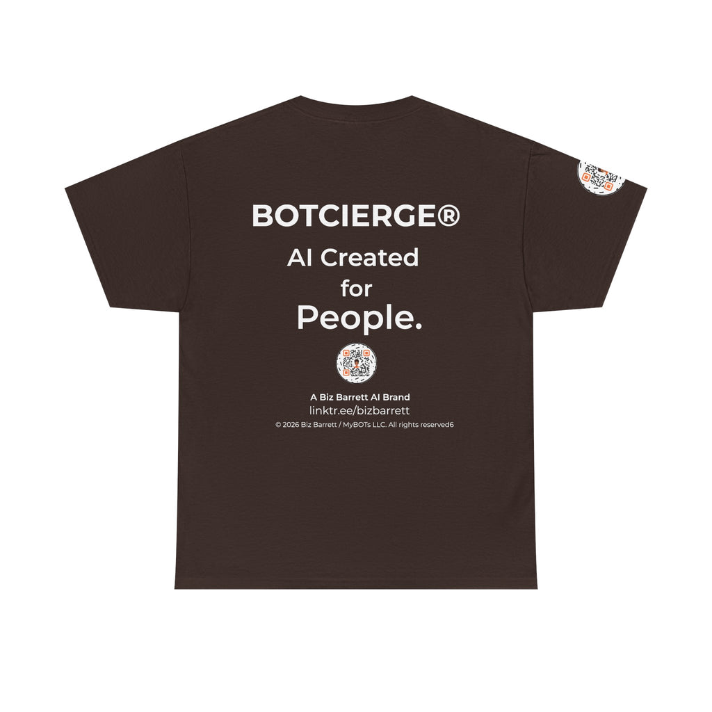 Unisex Healthcare BOT Heavy Cotton Tee (Dark Edition with White Print)
