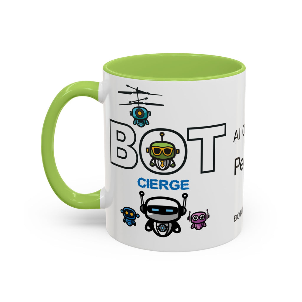 Logo Accent Coffee Mug (11, 15oz) (Light Edition with Black Print)
