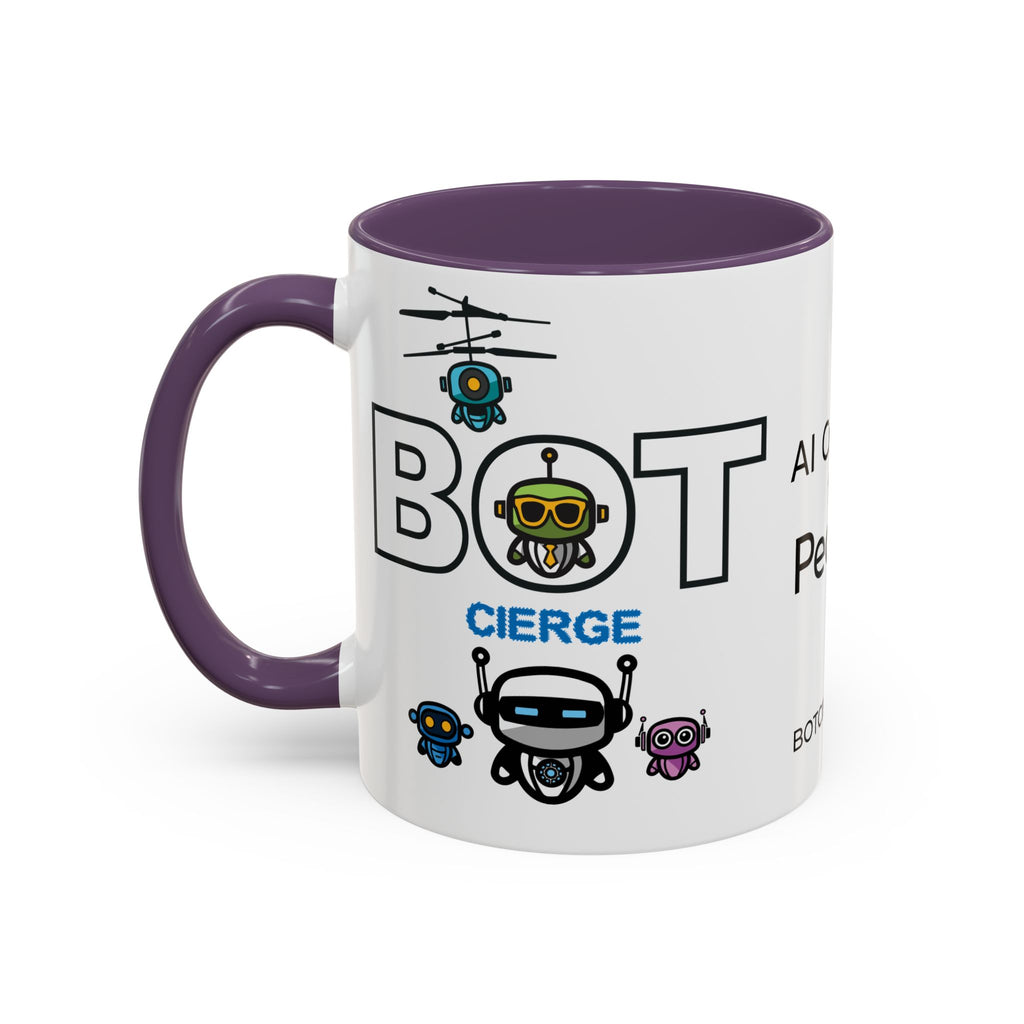 Logo Accent Coffee Mug (11, 15oz) (Light Edition with Black Print)