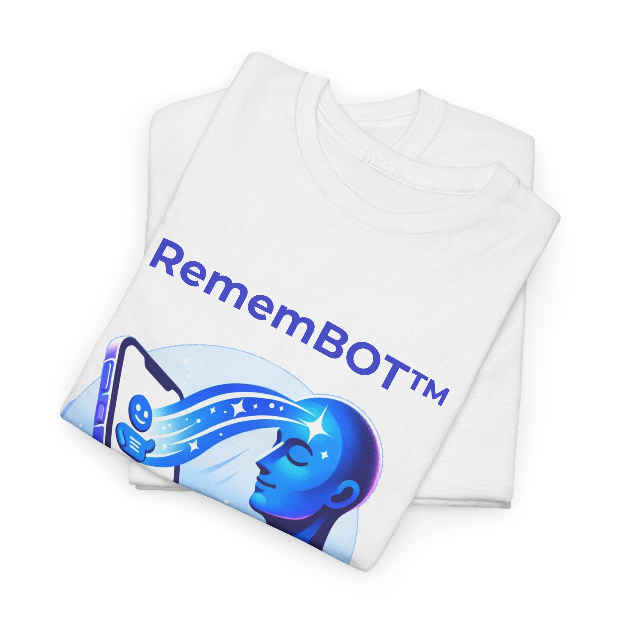 Unisex RememBOT™ Heavy Cotton Tee (Light Edition with Purple Print)