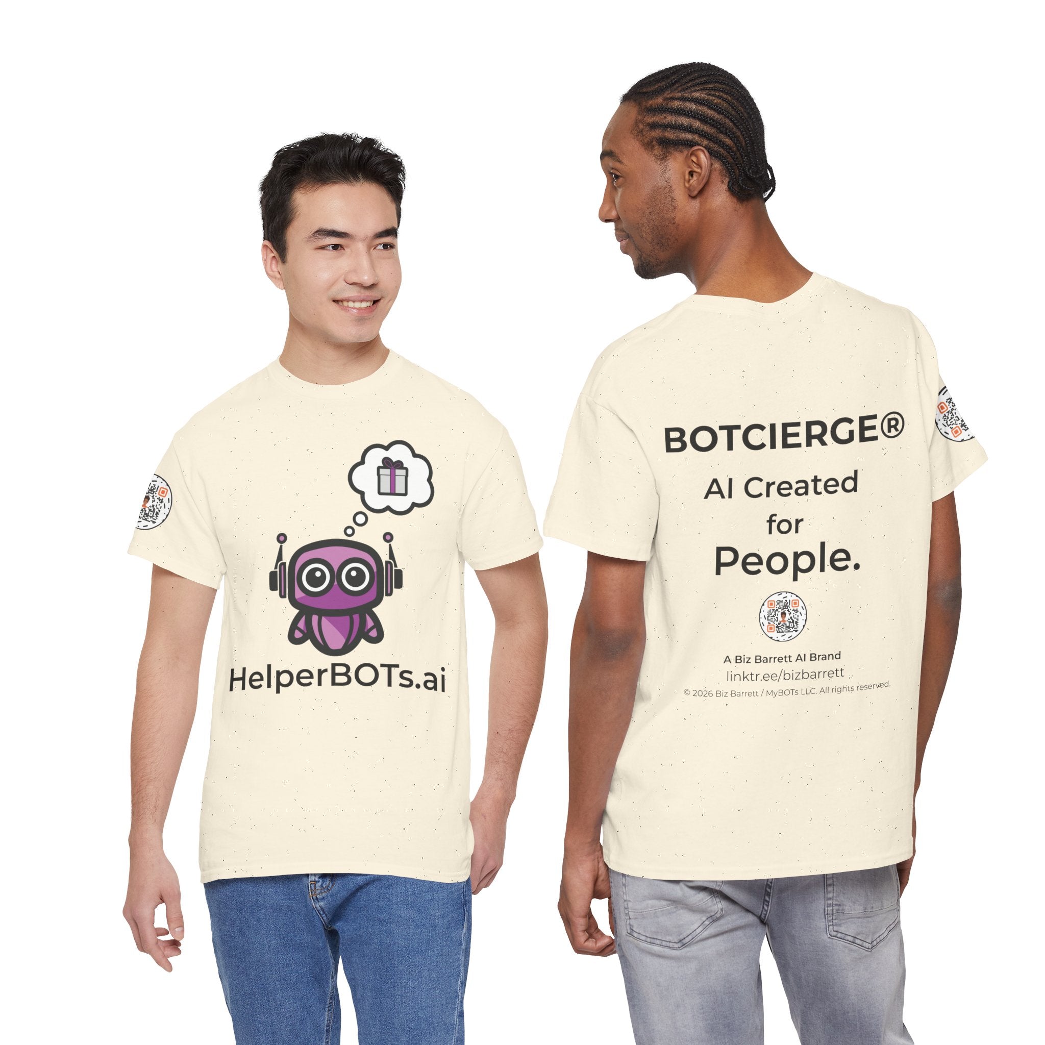 Unisex Love and Relationships BOT Heavy Cotton Tee (Light Edition with Black Print)