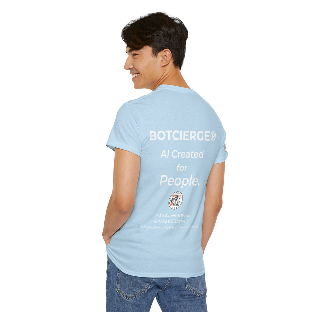 Unisex Personal Development BOT Heavy Cotton Tee (Dark Edition with White Print)