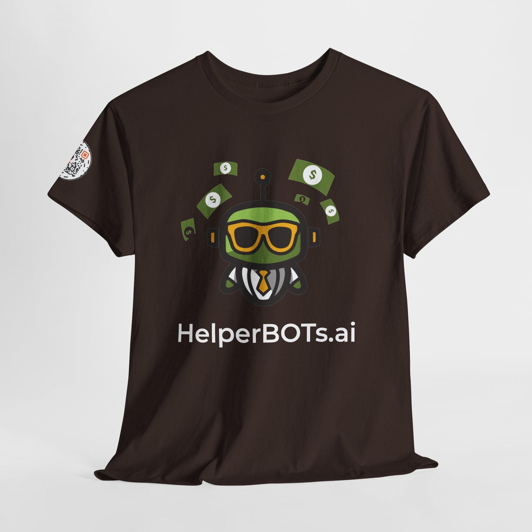 Unisex Financial BOT Heavy Cotton Tee (Dark Edition with White Print)