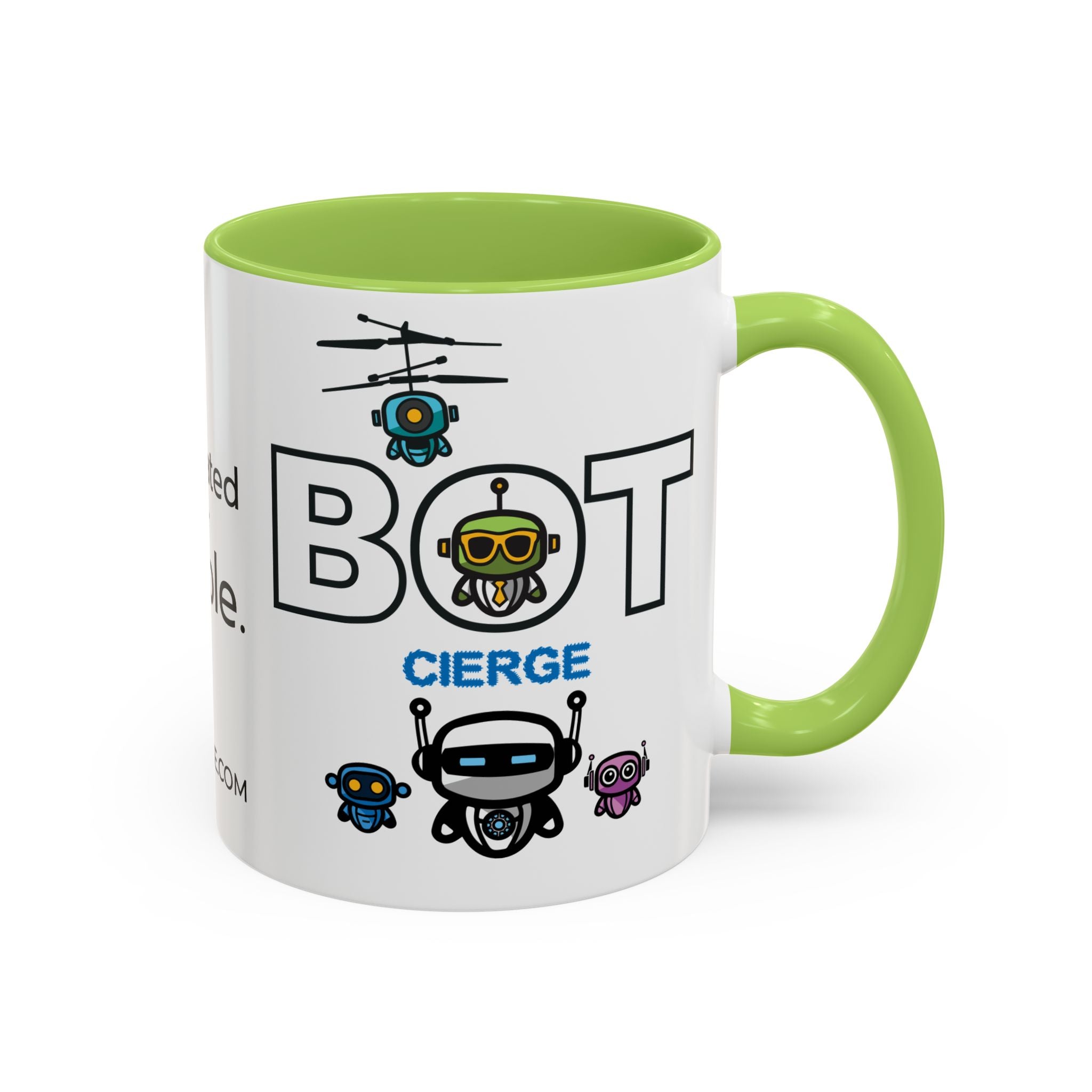 Logo Accent Coffee Mug (11, 15oz) (Light Edition with Black Print)