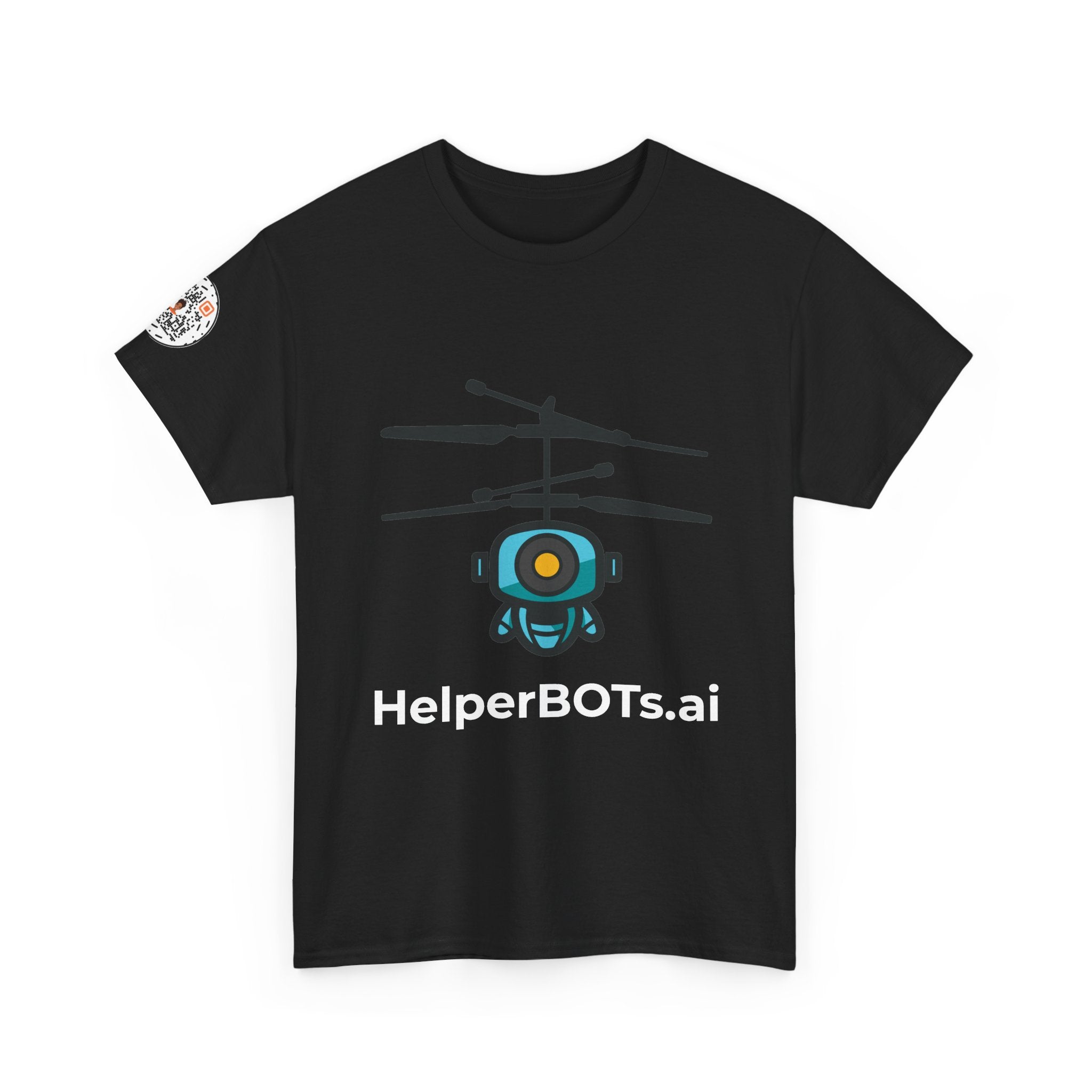 Unisex Security BOT Heavy Cotton Tee (Dark Edition with White Print)