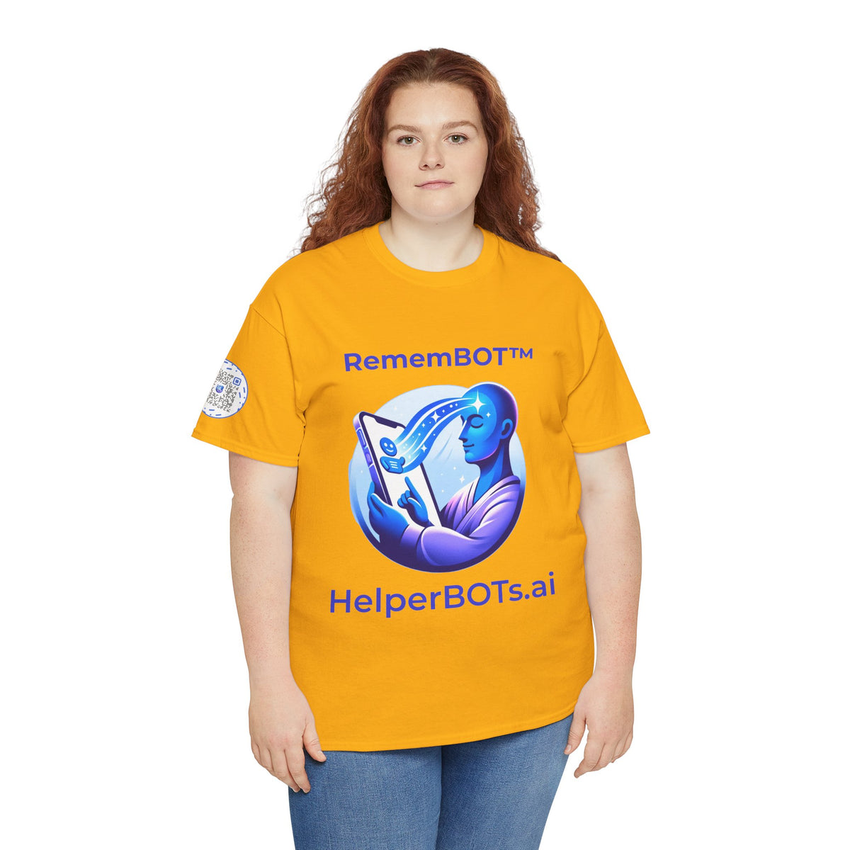 Unisex RememBOT™ Heavy Cotton Tee (Light Edition with Purple Print)