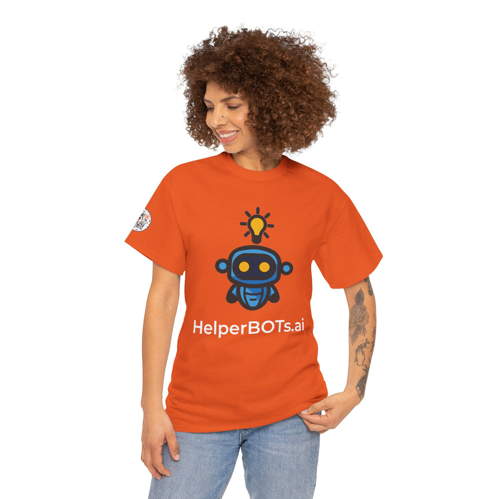 Unisex Personal Development BOT Heavy Cotton Tee (Dark Edition with White Print)