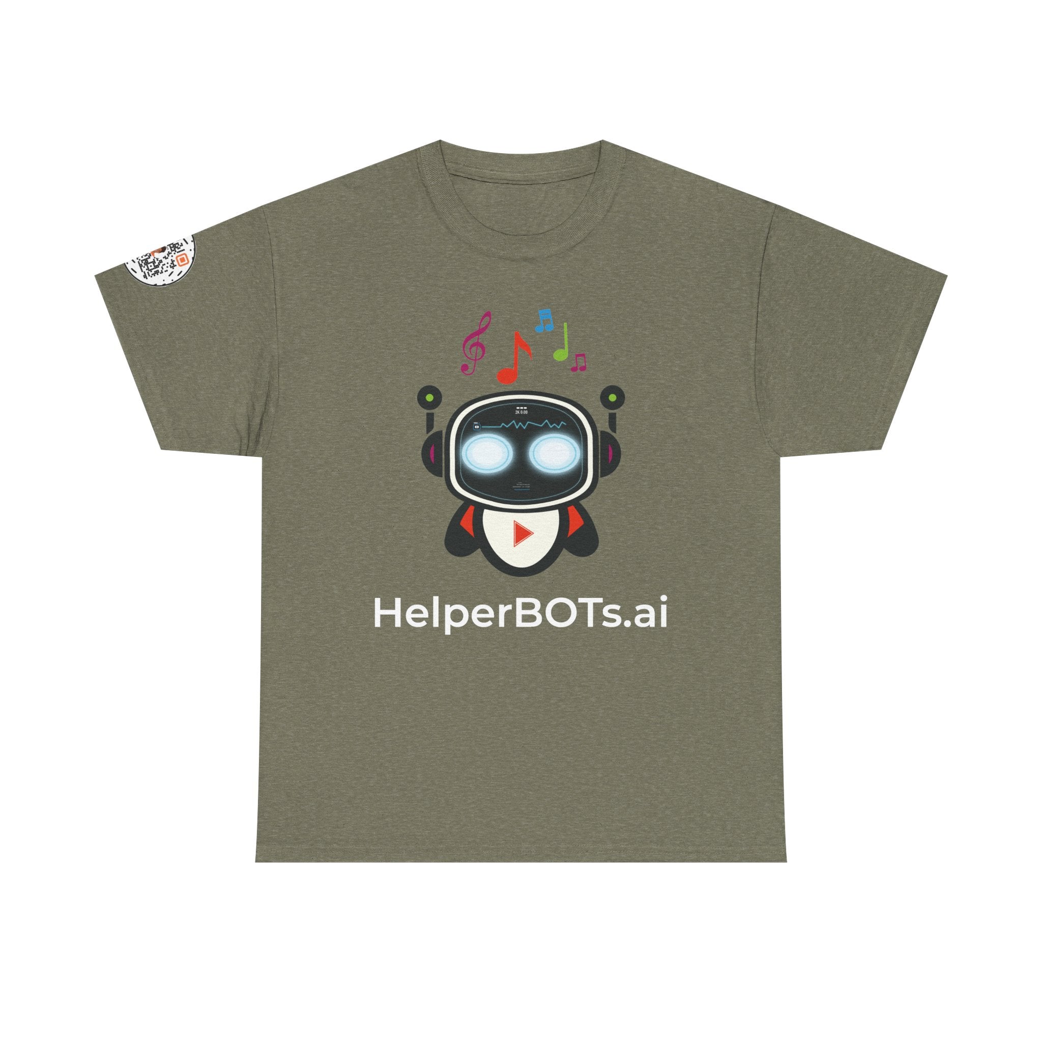 Unisex Music BOT Heavy Cotton Tee (Dark Edition with White Print)