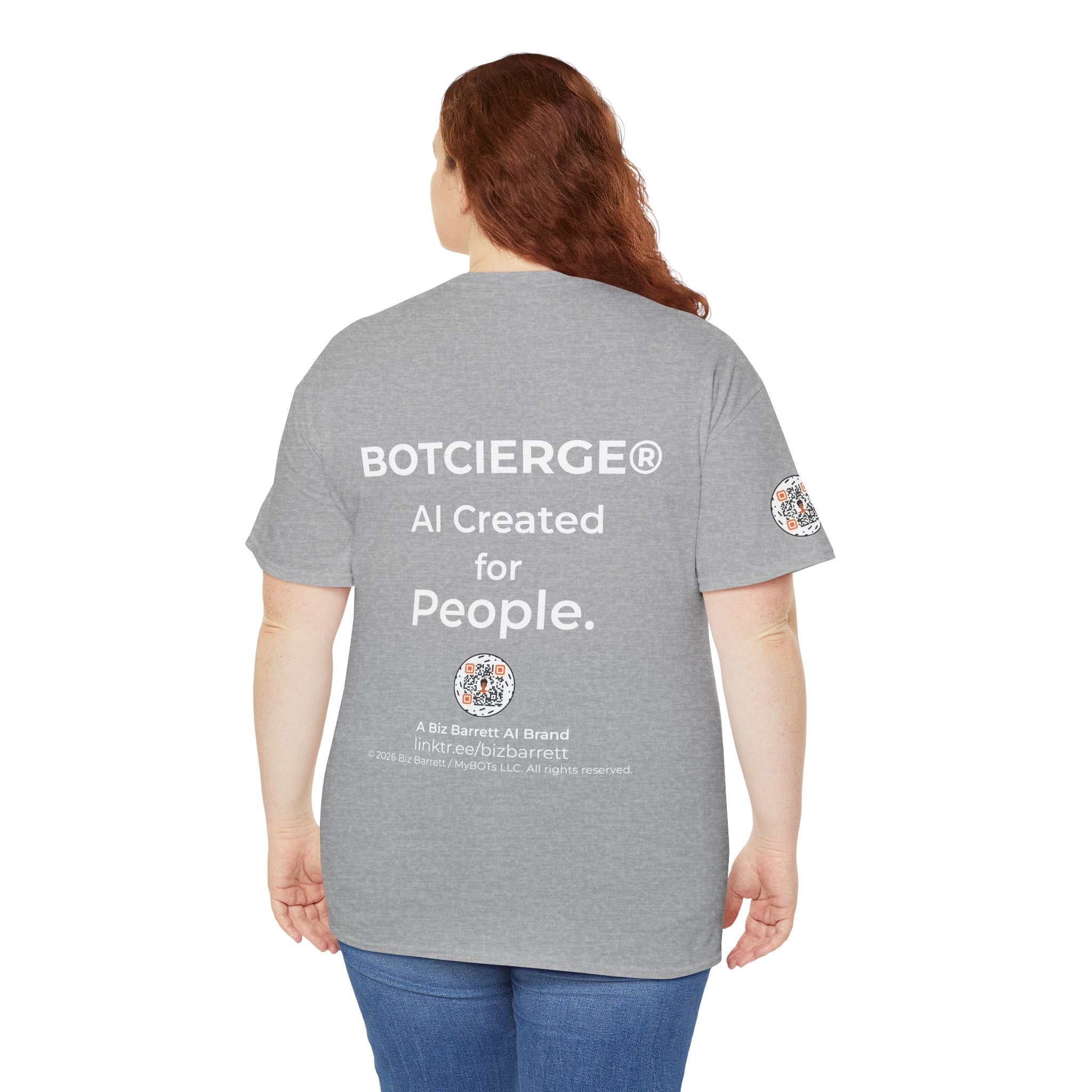 Unisex Love and Relationships BOT Heavy Cotton Tee (Dark Edition with White Print)