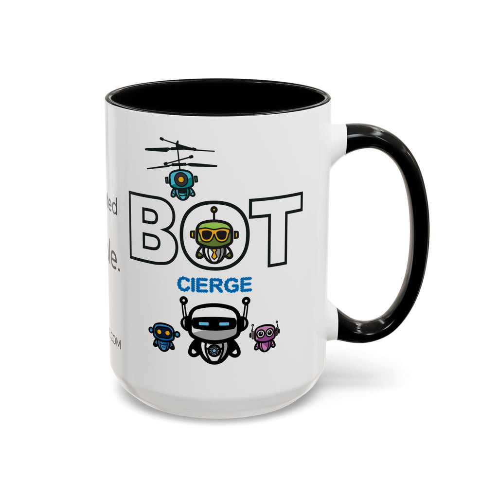 Logo Accent Coffee Mug (11, 15oz) (Light Edition with Black Print)