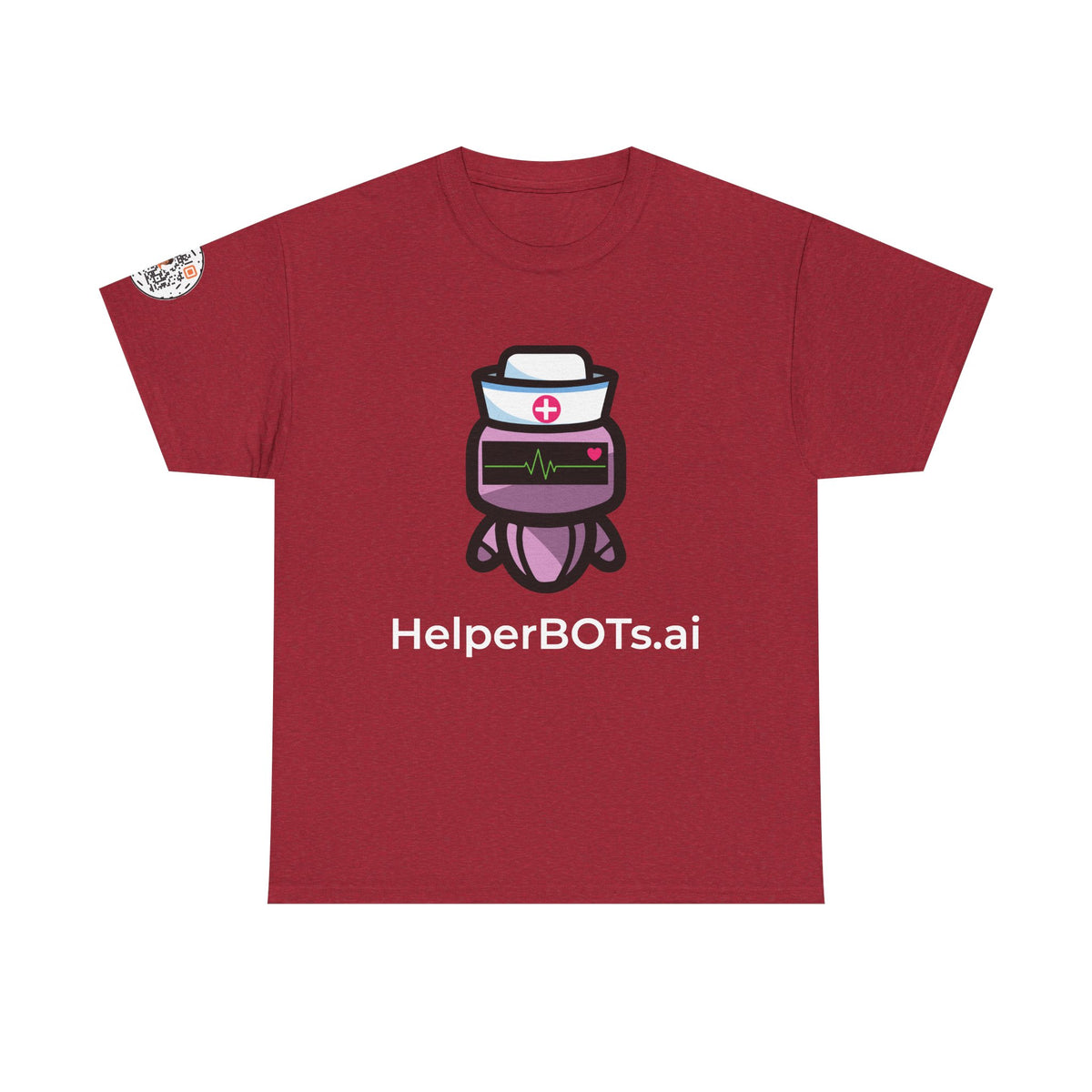 Unisex Healthcare BOT Heavy Cotton Tee (Dark Edition with White Print)