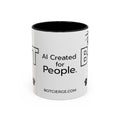 Logo Accent Coffee Mug (11, 15oz) (Light Edition with Black Print)