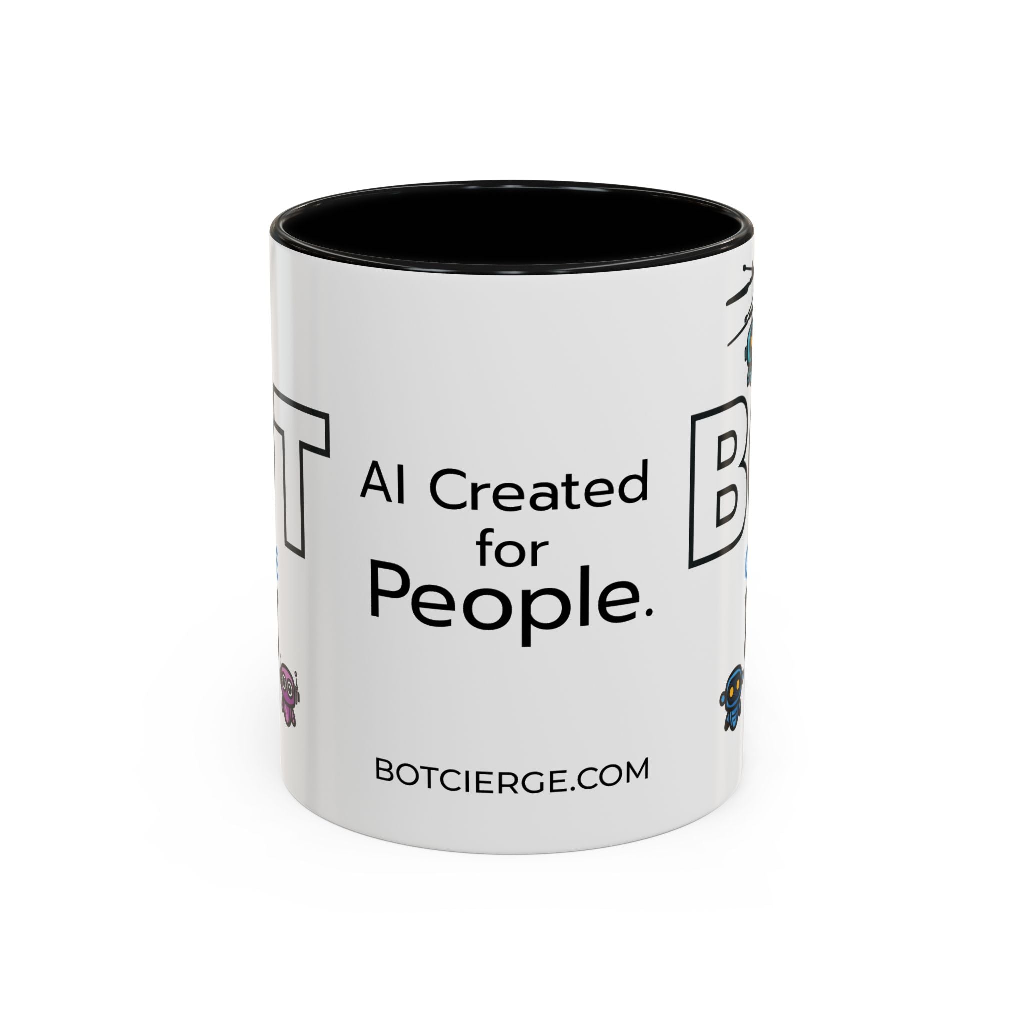 Logo Accent Coffee Mug (11, 15oz) (Light Edition with Black Print)