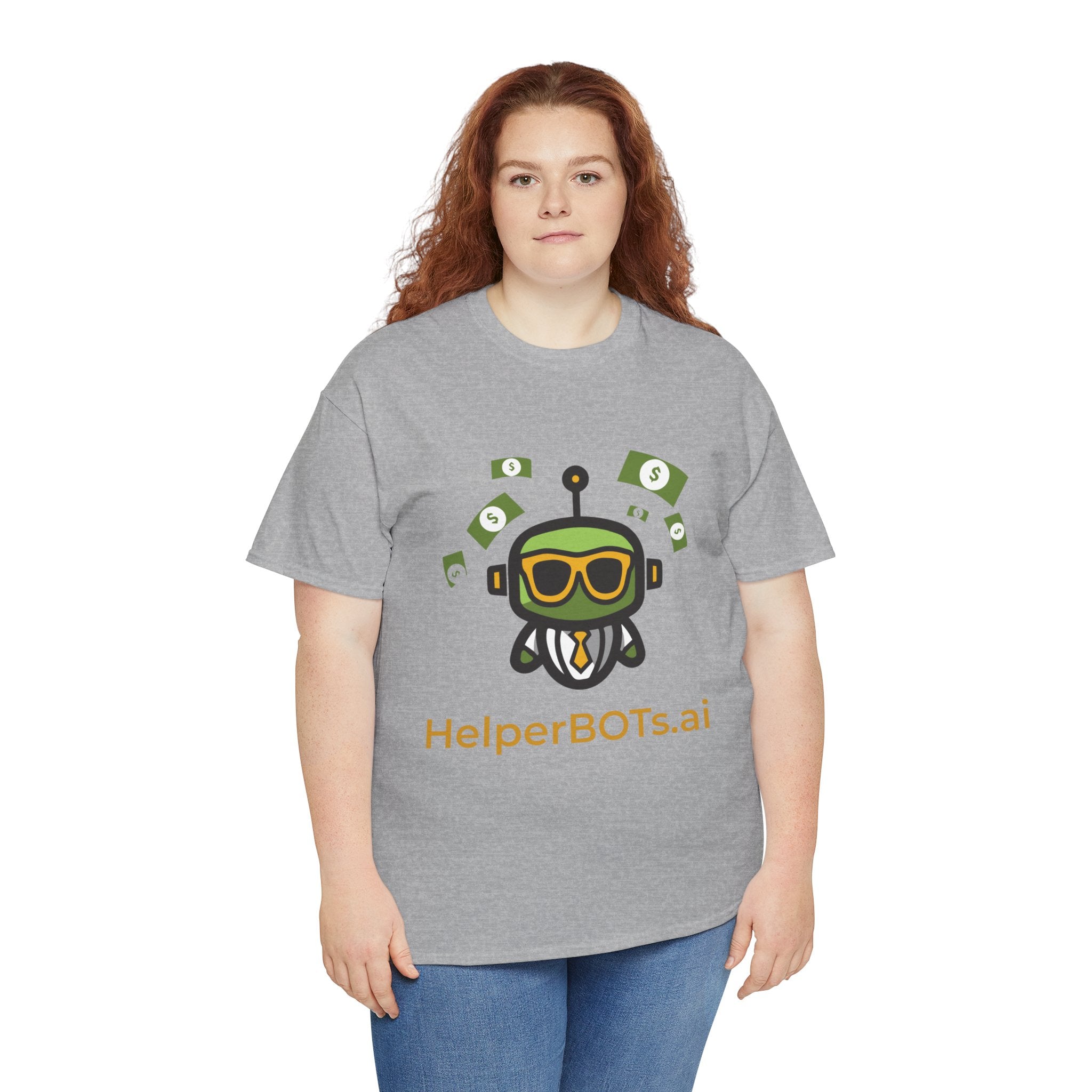Unisex Financial BOT Heavy Cotton Tee (Dark Edition with Gold Print)