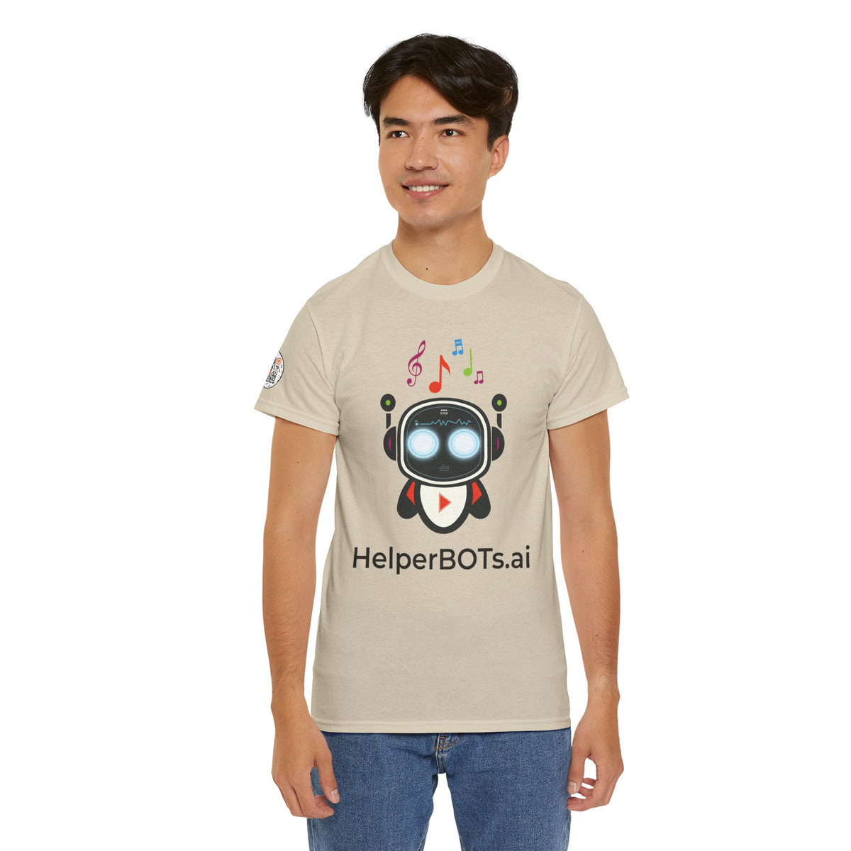 Unisex Music BOT Heavy Cotton Tee (Light Edition with Black Print)