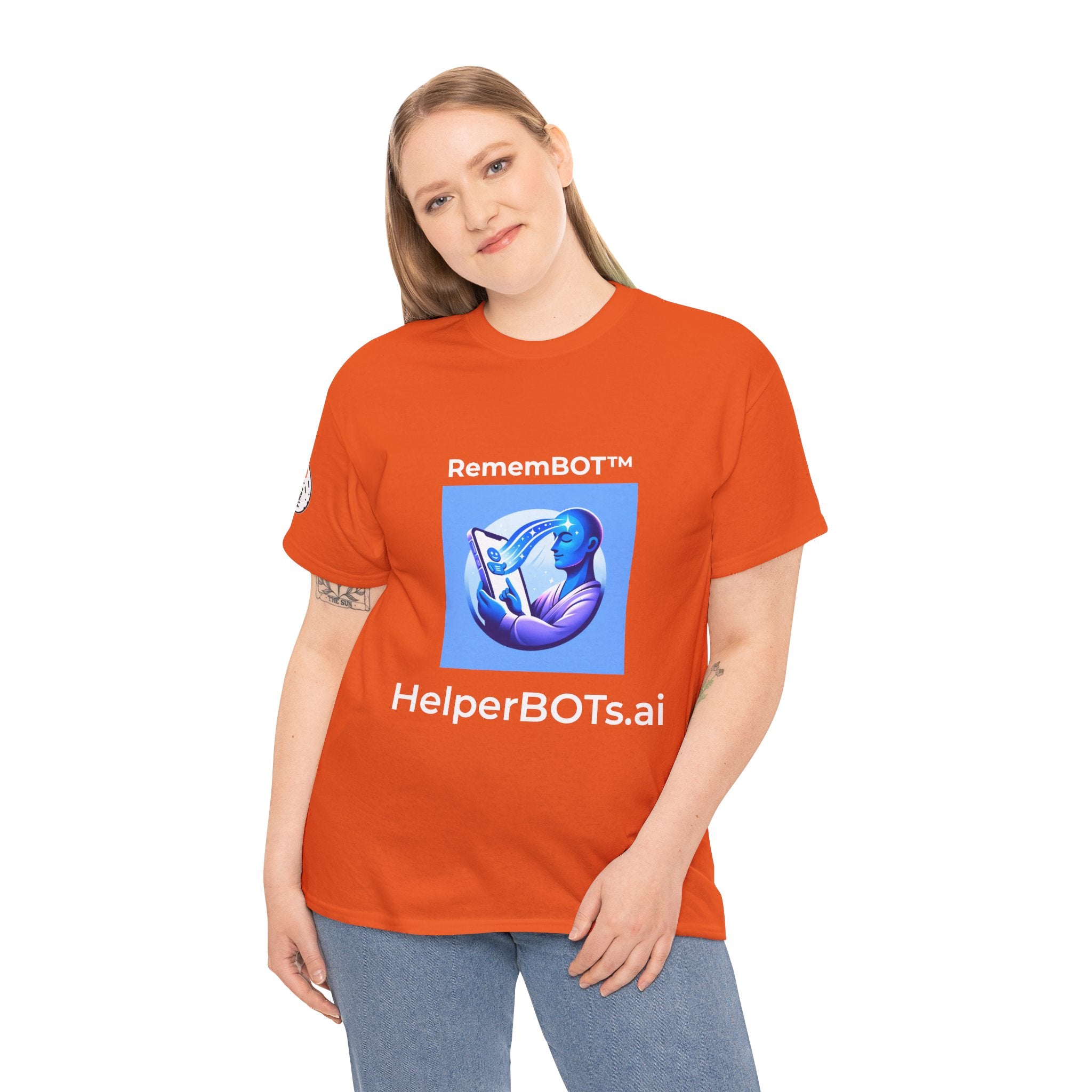 Unisex RememBOT™ Heavy Cotton Tee (Light Edition with White Lettering)