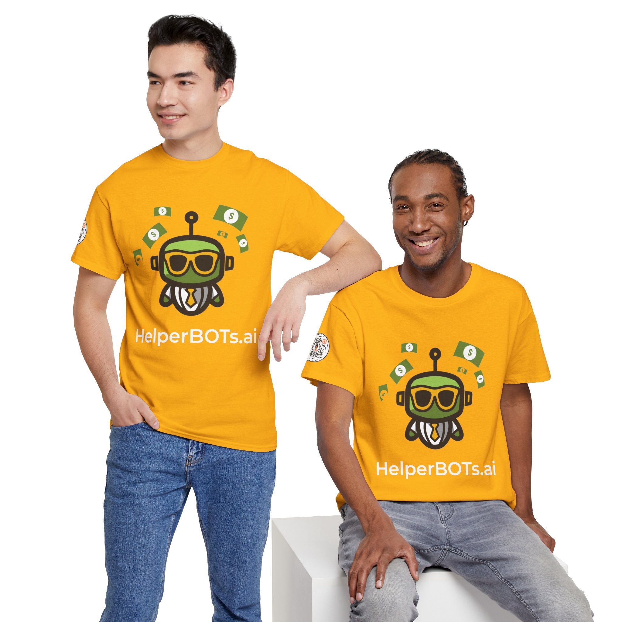 Unisex Financial BOT Heavy Cotton Tee (Dark Edition with White Print)