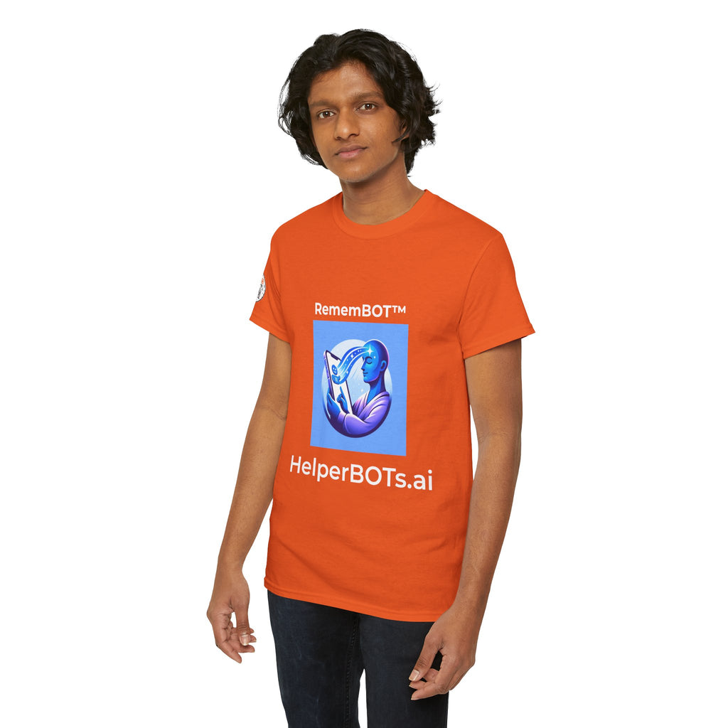 Unisex RememBOT™ Heavy Cotton Tee (Light Edition with White Lettering)