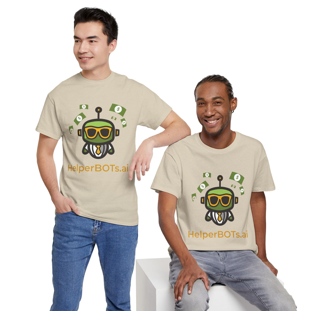 Unisex Financial BOT Heavy Cotton Tee (Dark Edition with Gold Print)