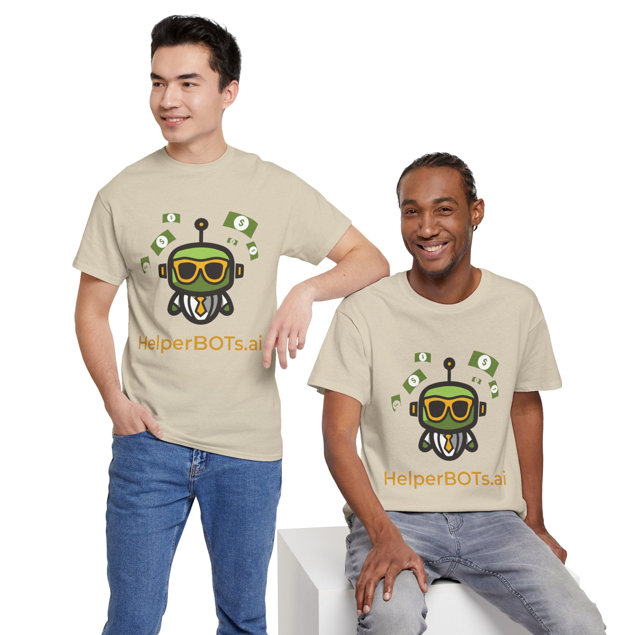 Unisex Financial BOT Heavy Cotton Tee (Dark Edition with Gold Print)
