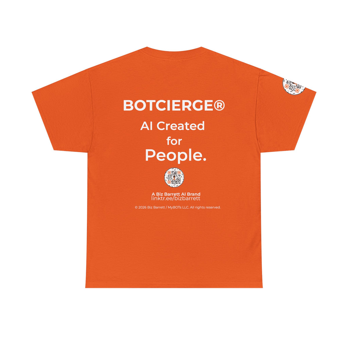 Unisex Security BOT Heavy Cotton Tee (Dark Edition with White Print)