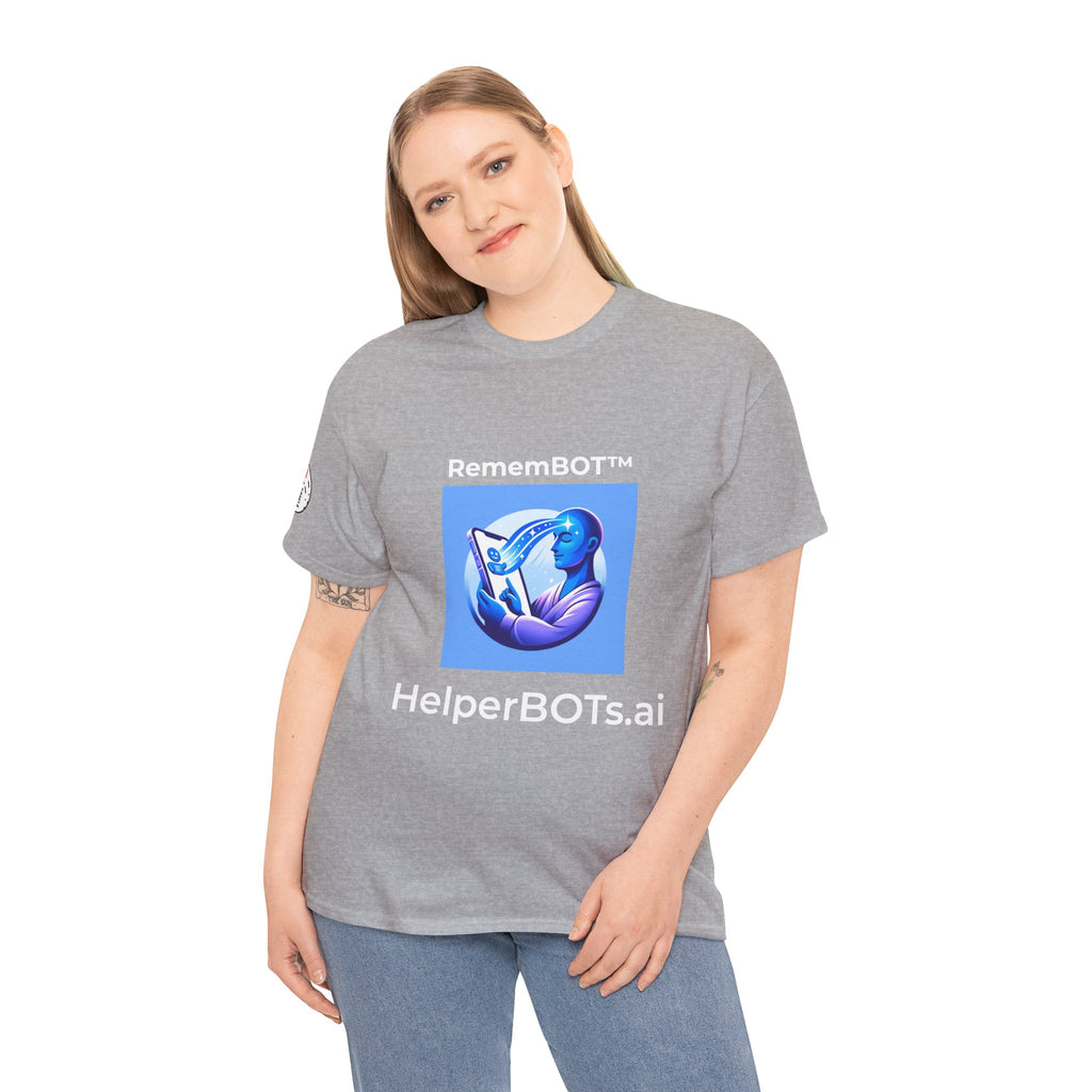 Unisex RememBOT™ Heavy Cotton Tee (Light Edition with White Lettering)