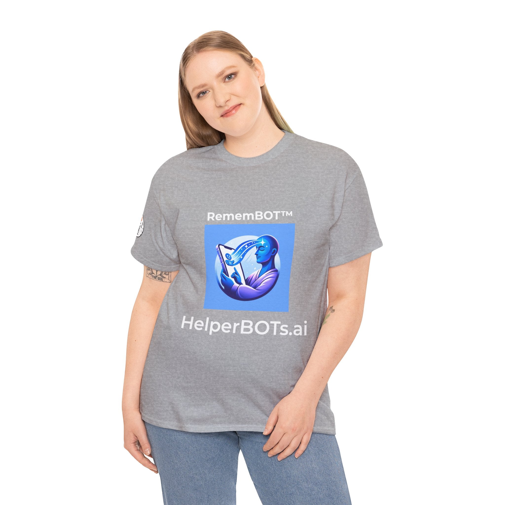 Unisex RememBOT™ Heavy Cotton Tee (Light Edition with White Lettering)