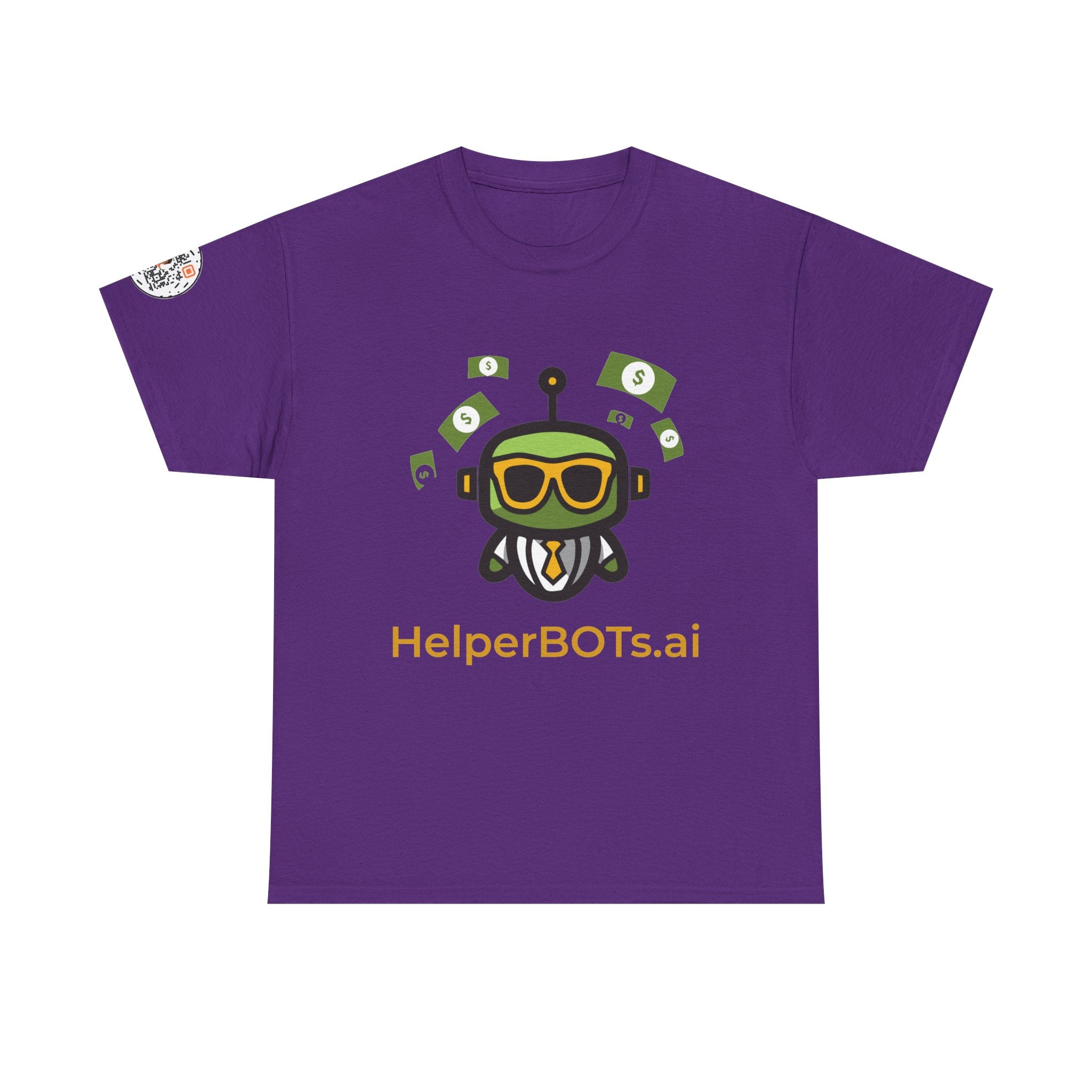 Unisex Financial BOT Heavy Cotton Tee (Dark Edition with Gold Print)