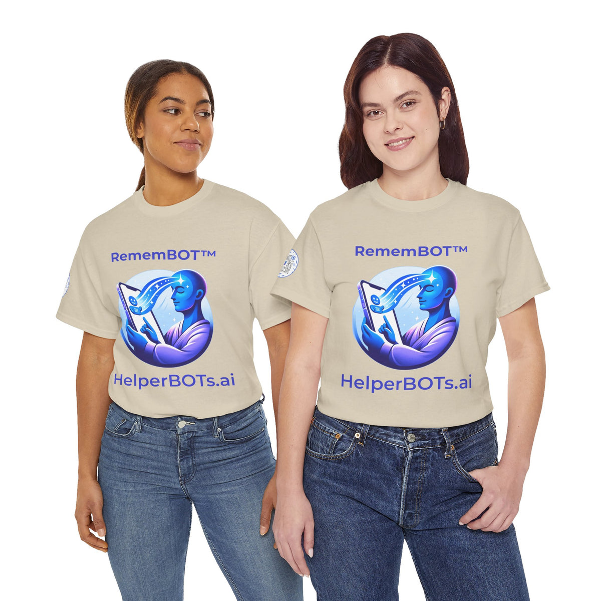 Unisex RememBOT™ Heavy Cotton Tee (Light Edition with Purple Print)