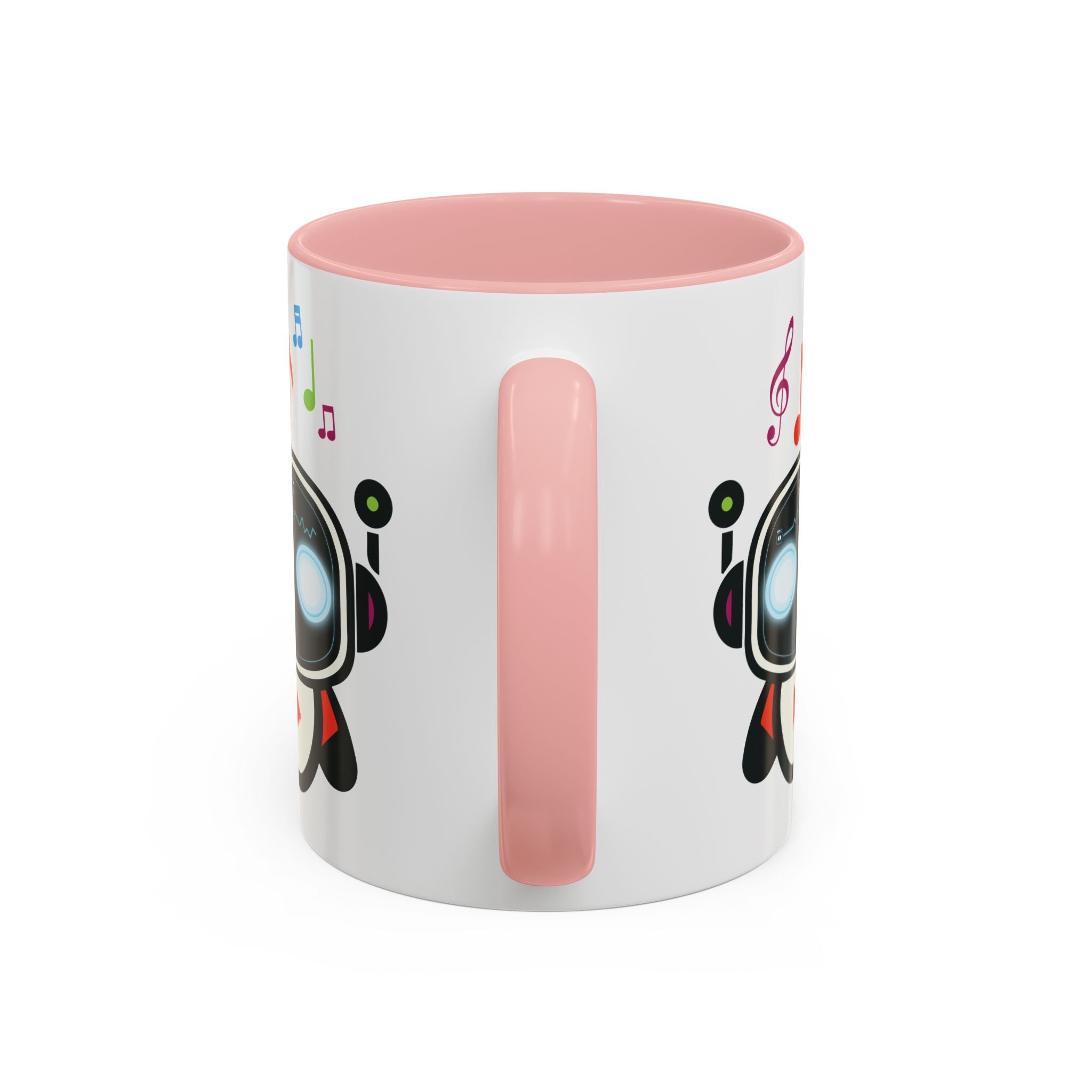 Music BOT Accent Coffee Mug (11, 15oz) (Light Edition with Black Print)