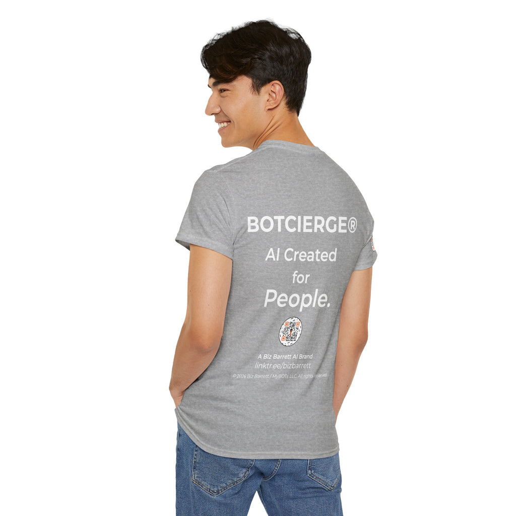 Unisex Personal Development BOT Heavy Cotton Tee (Dark Edition with White Print)